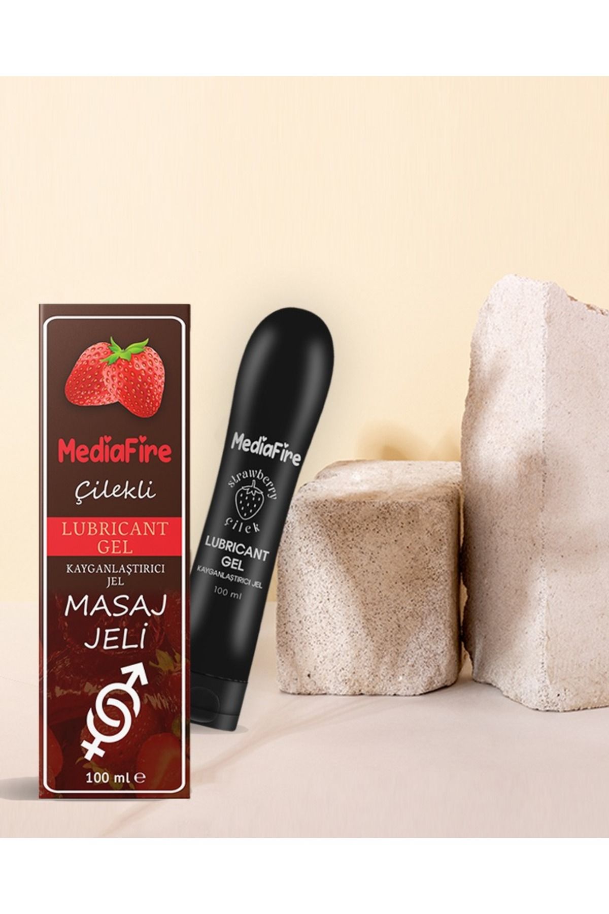 MediaFire Kayganlaştırıcjel 100ml Çilekli 100ml Masaj Jeli