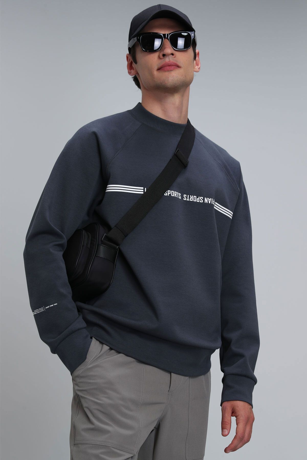 Lufian-Range Men's Sweatshirt Anthracite 5