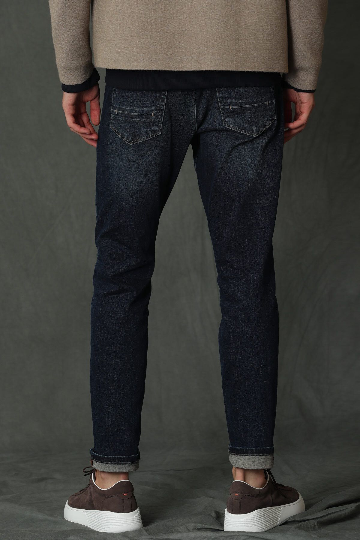 شلوار مردانه جین هوشمند Lufian James Slim Fit Dark Indigo