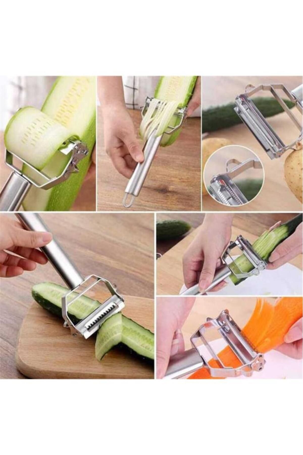 Tiesa Home-Stainless Steel Turbo Titan Julienne Fruit Vegetable Peeler Peeler Peeling Apparatus 3