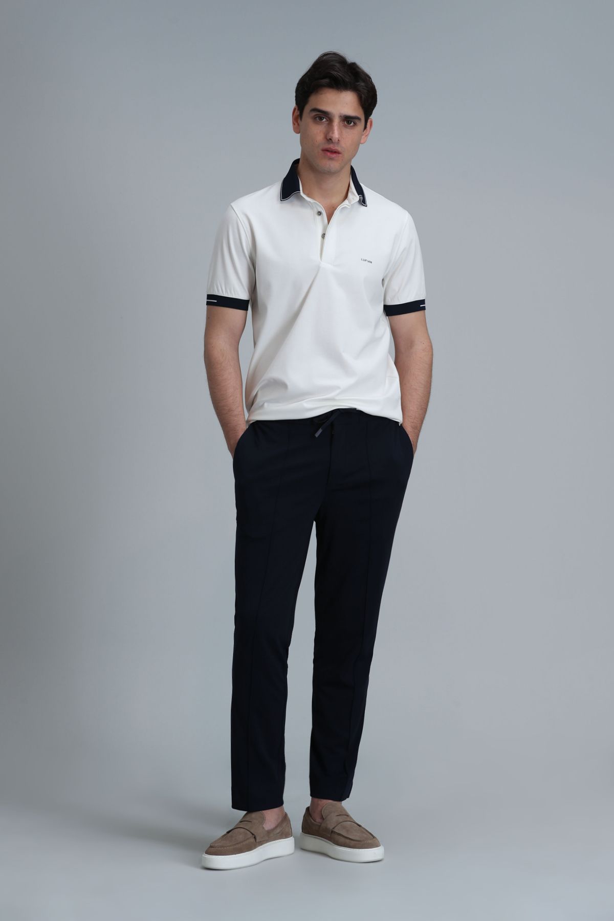 Lufian-Tylor Smart Men's Polo T-shirt - Off White 2