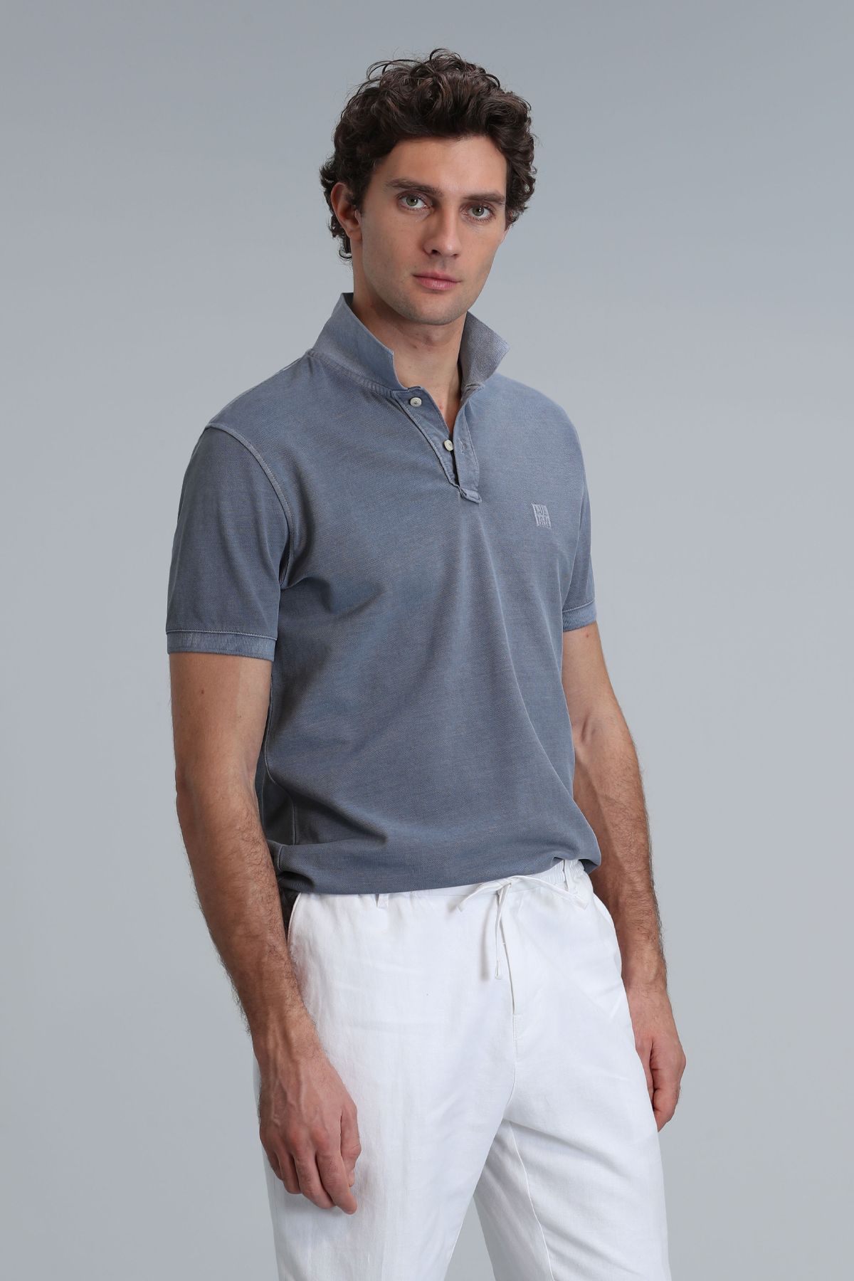 Lufian-Men's Polo T-shirt - Vernon Smart, Dark Gray 5