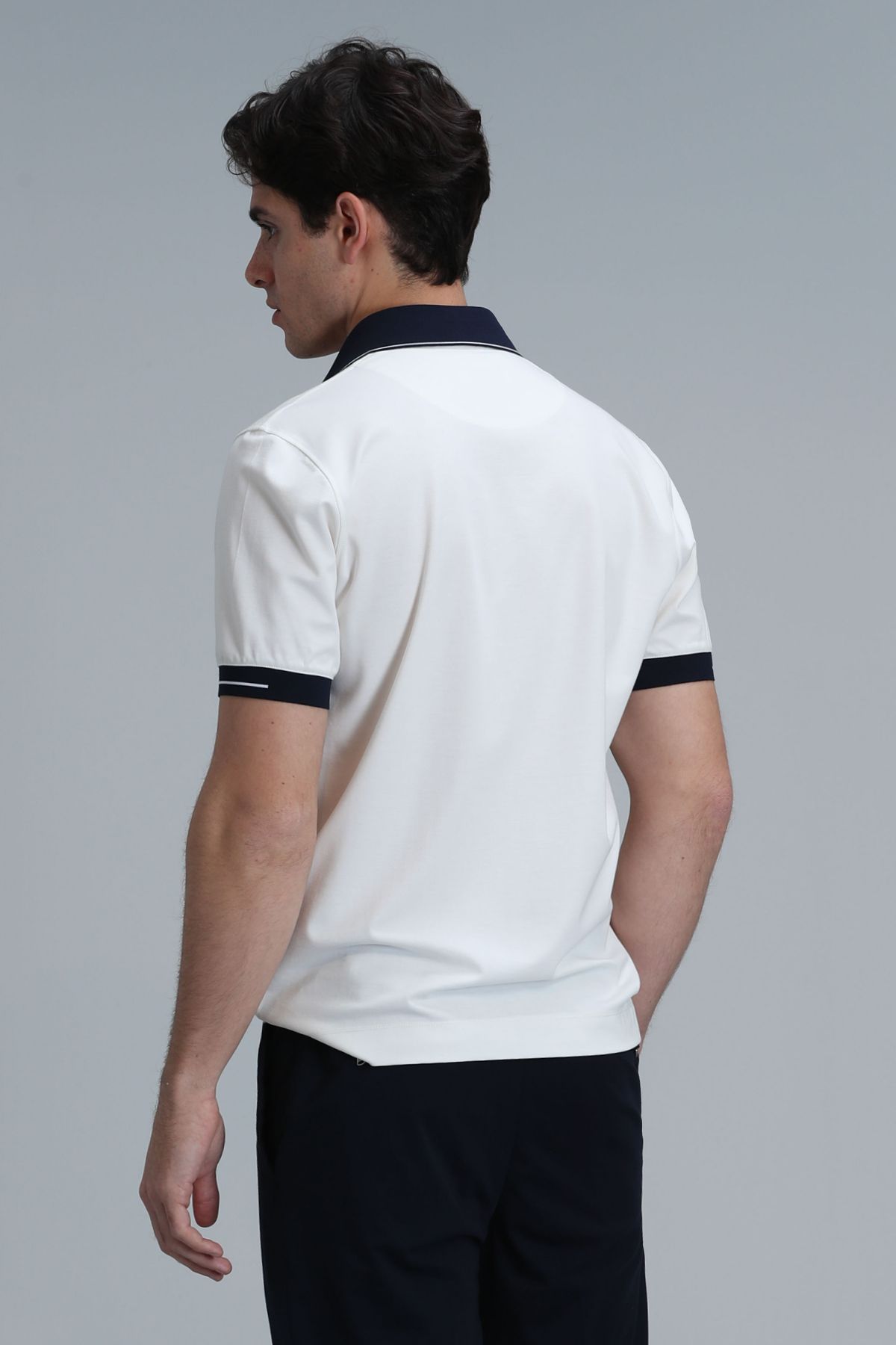 Lufian-Tylor Smart Men's Polo T-shirt - Off White 6