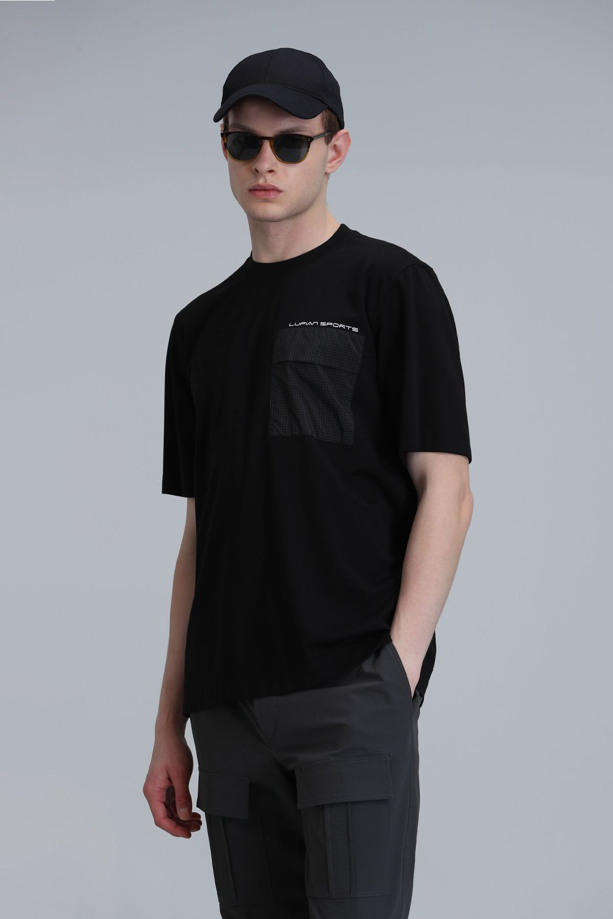 Lufian-Black Lam Graphic Modern T-Shirt 3