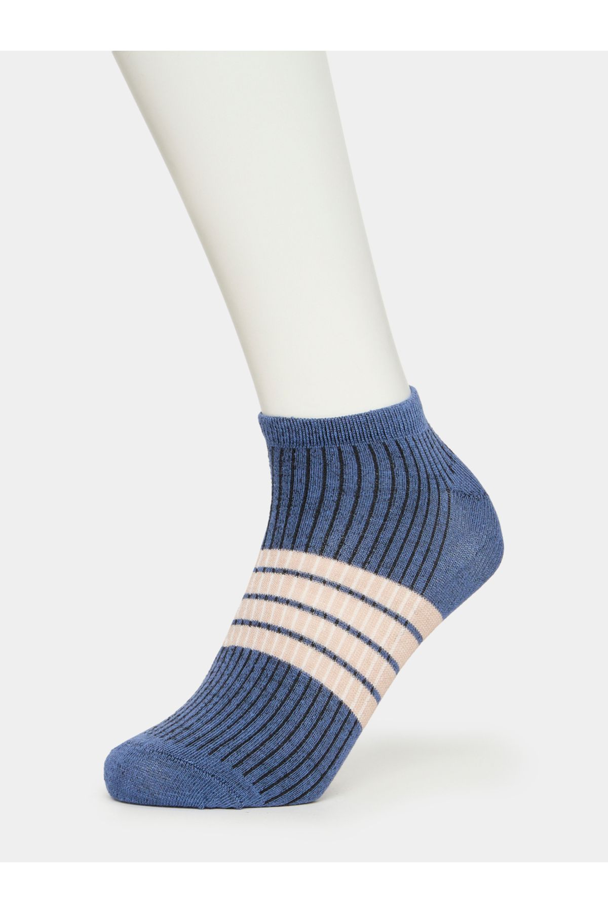 Styli-Pack of 5 - Striped Detail Ankle Socks 6