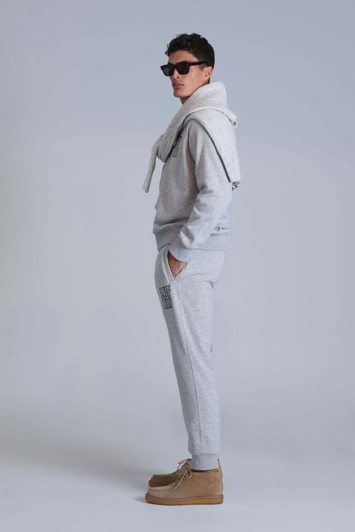 Lufian-Alpha Gray Men's Sweatpants 4