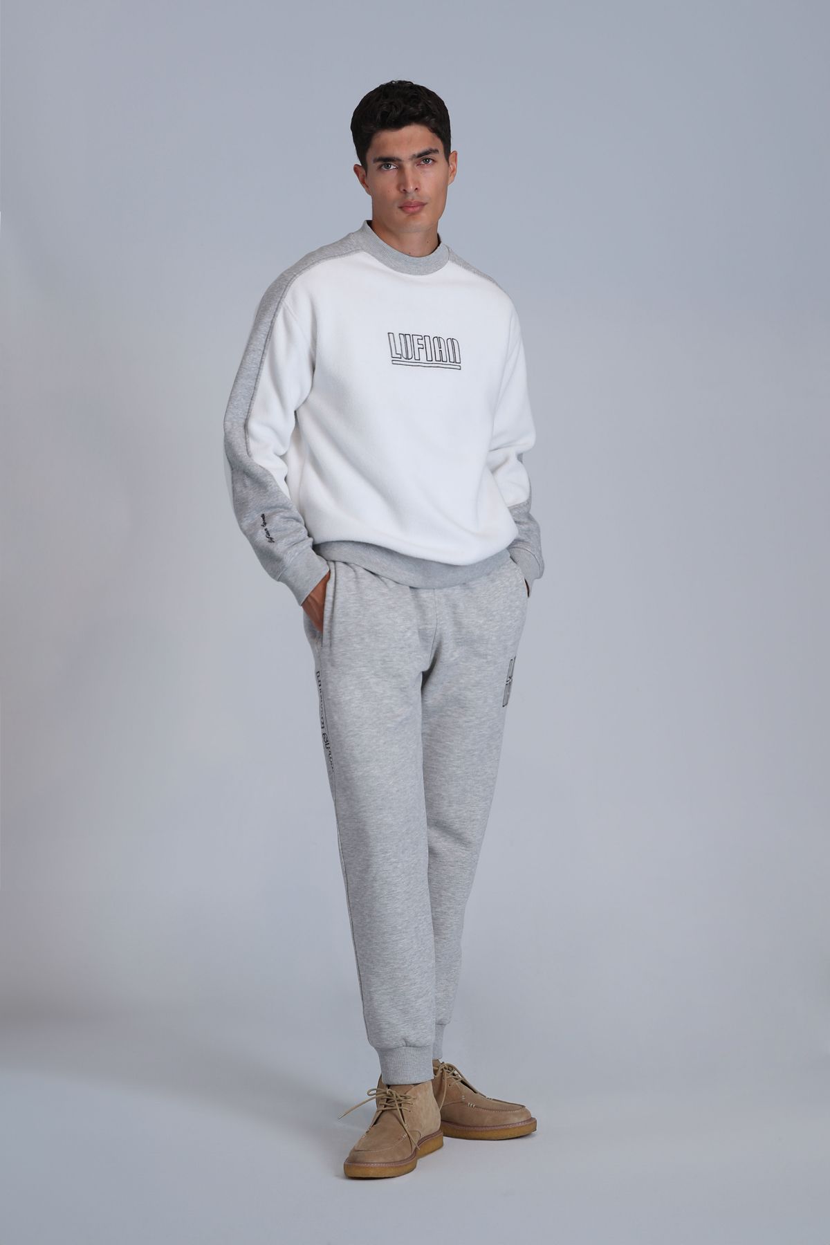 Lufian-Alpha Gray Men's Sweatpants 5