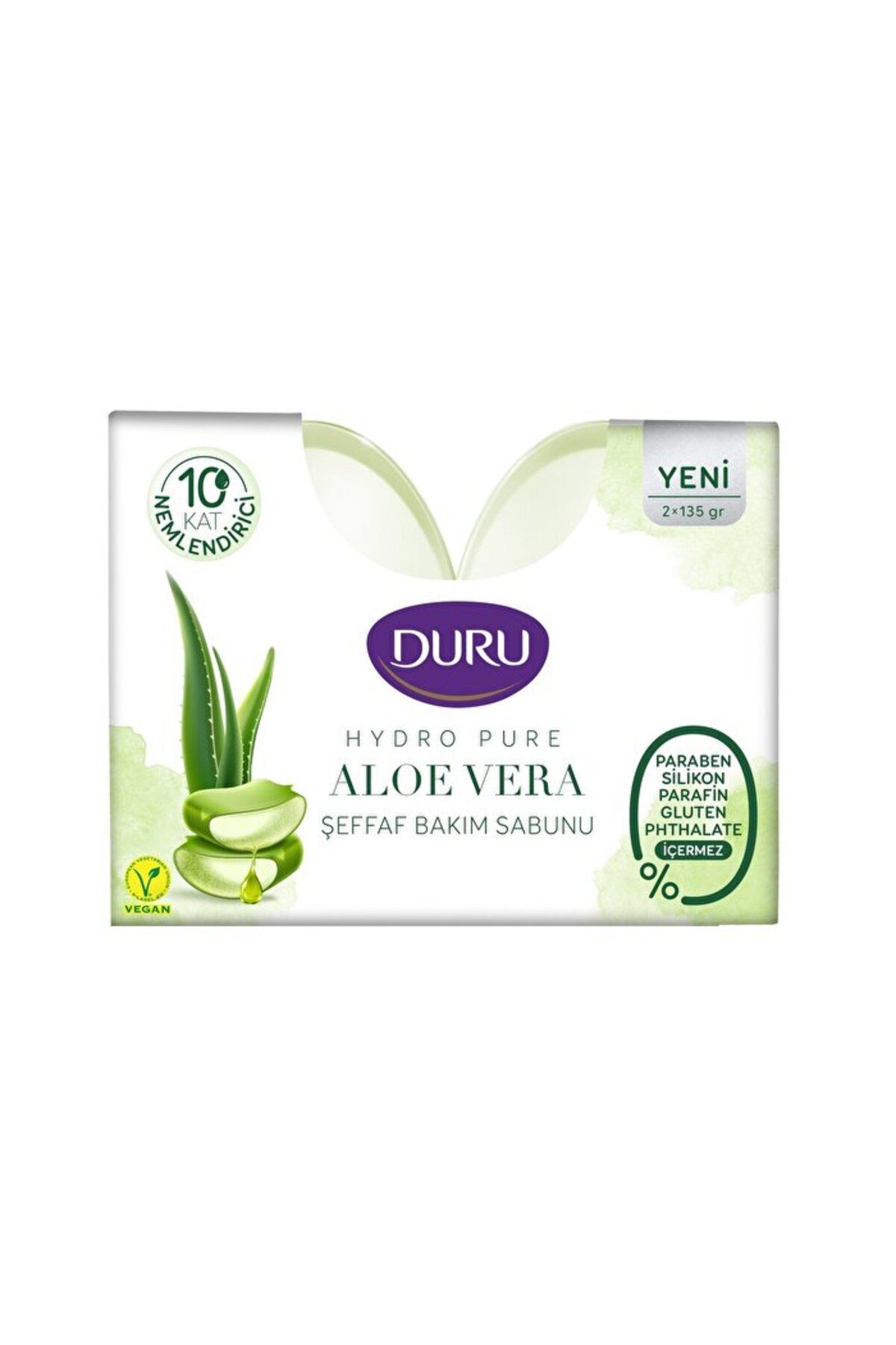 Duru Katı Sabun - Hydro Aloe Vera - 2x135 gr