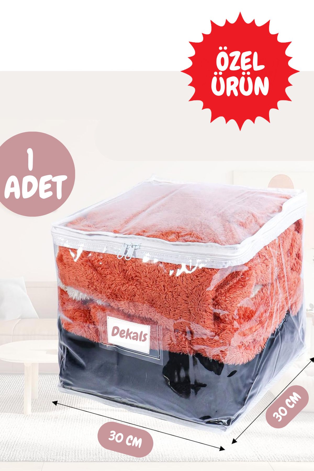 Dekals-Pvc Cube Bag with Transparent Handles Storage Cabinet Organizer Pvc Bag 30X30X30 1