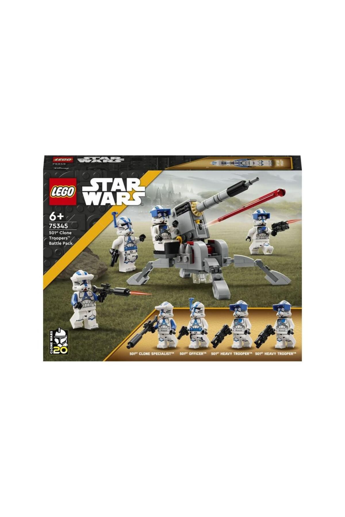 gcaksesuar Nessiworld 75345 LEGO® Star Wars™ - 501. Klon Trooperlar Savaş Paketi 119 parça +6 yaş