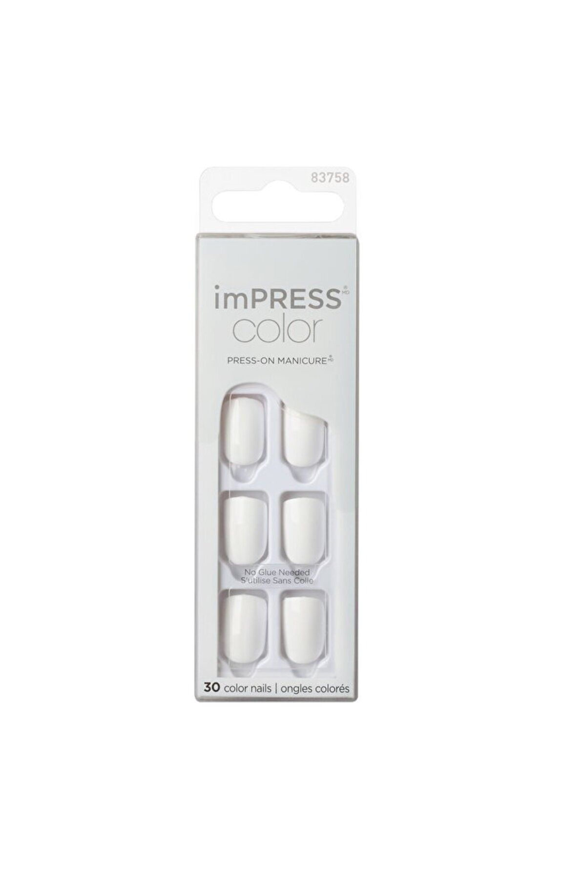 Impress Color Kendinden Yapışkanlı Takma Tırnak Kısa - Frosting - 1 Adet