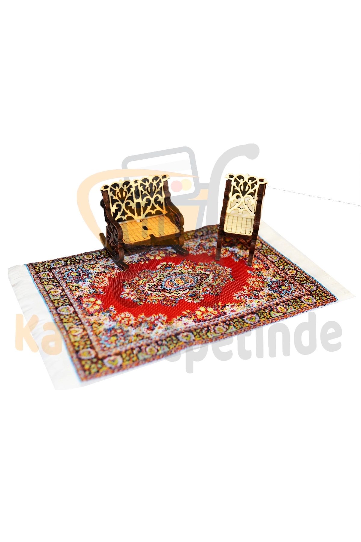 Kalite Sepetinde Minyatür Halı Dollhouse Dekorasyonu Mini Taban Halısı