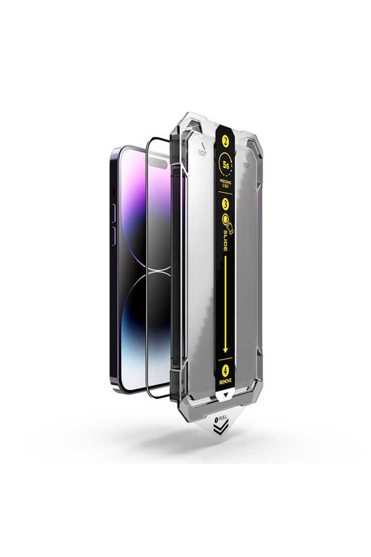 Deppo Trend-iPhone 11 Compatible Ghost Screen Protector with Attachment Easy Installation Durable Tempered Glass 3