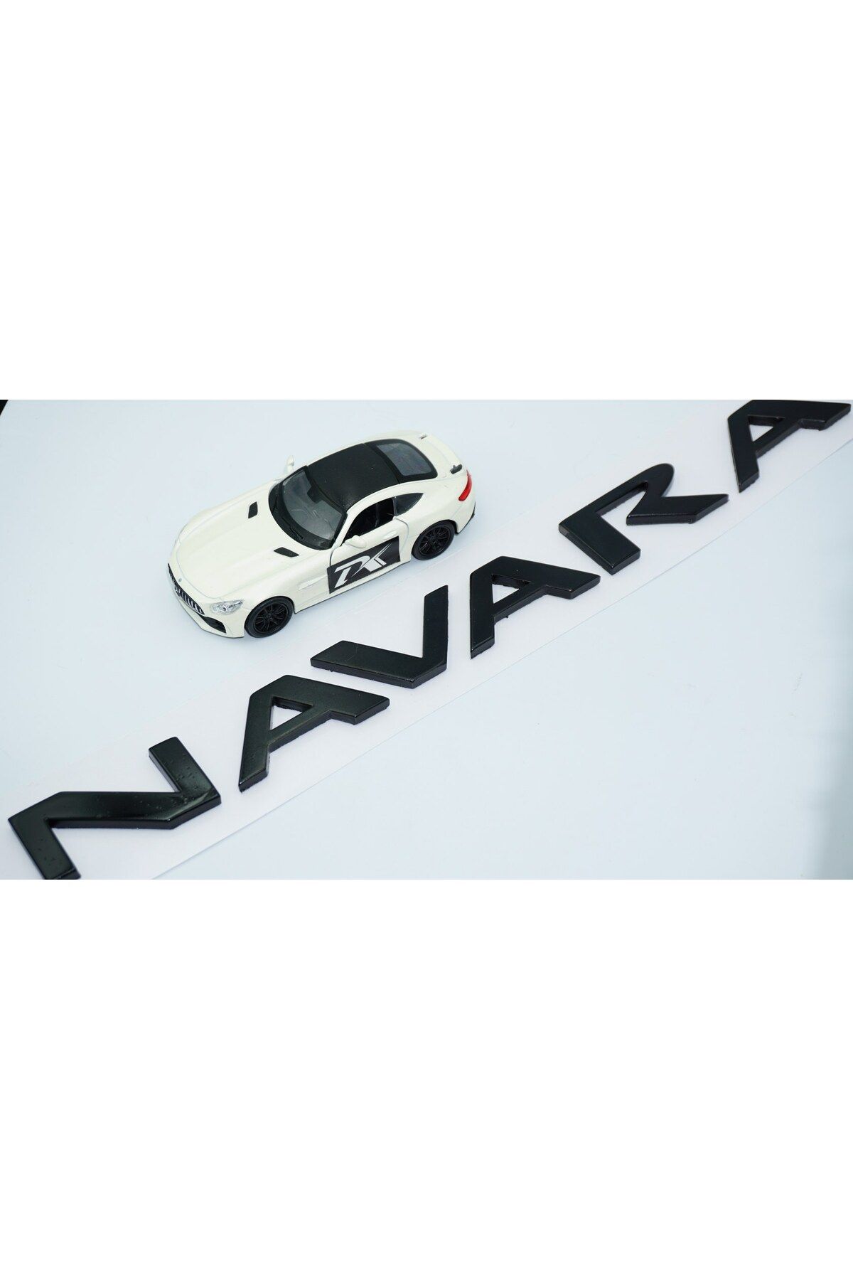 DK Tuning-Navara Black Abs Front Hood and Luggage Text Compatible with Nissan 1