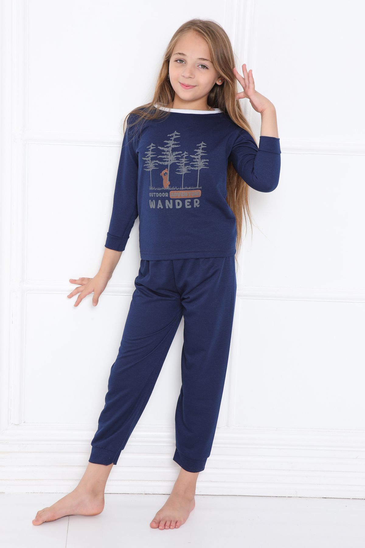 FAMES PİJAMA-Kids Two Thread House Clothing 5