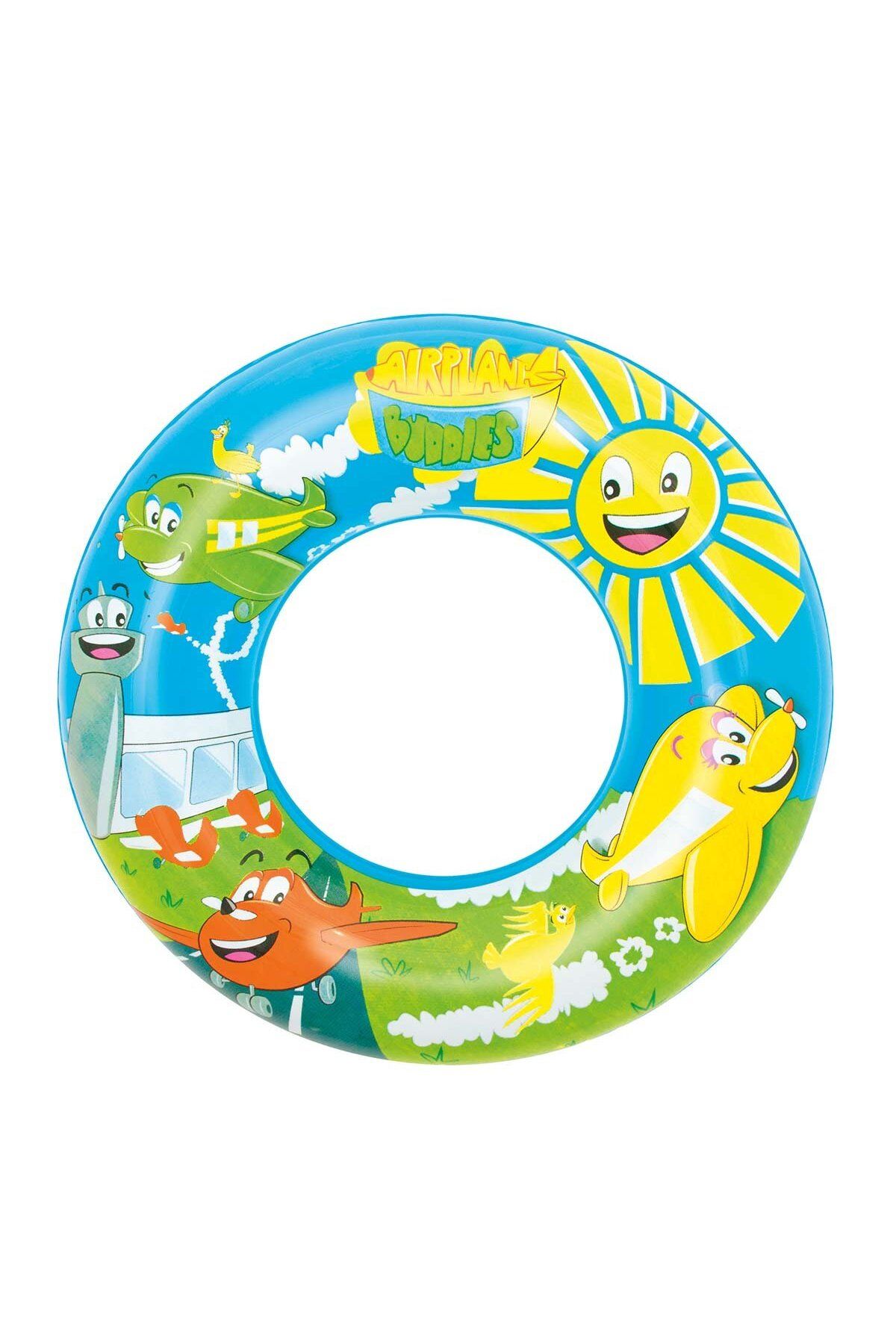 TOYFEST-56 cm Patterned Sea and Pool Swimming Ring - 1 Pc 2