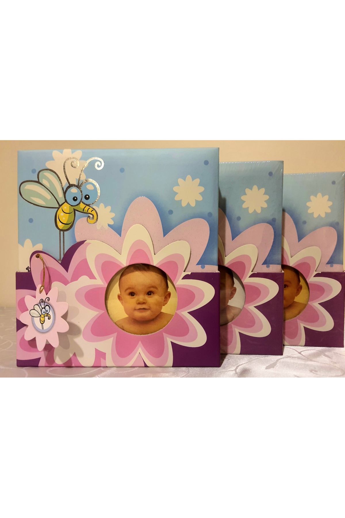 Cmf KUTULU BEBEK FOTOĞRAF RESİM ALBÜMÜ 15X21 cm ve 10x15 cm 80 adet Kapasiteli fotoğrafı 2 (önizleme)