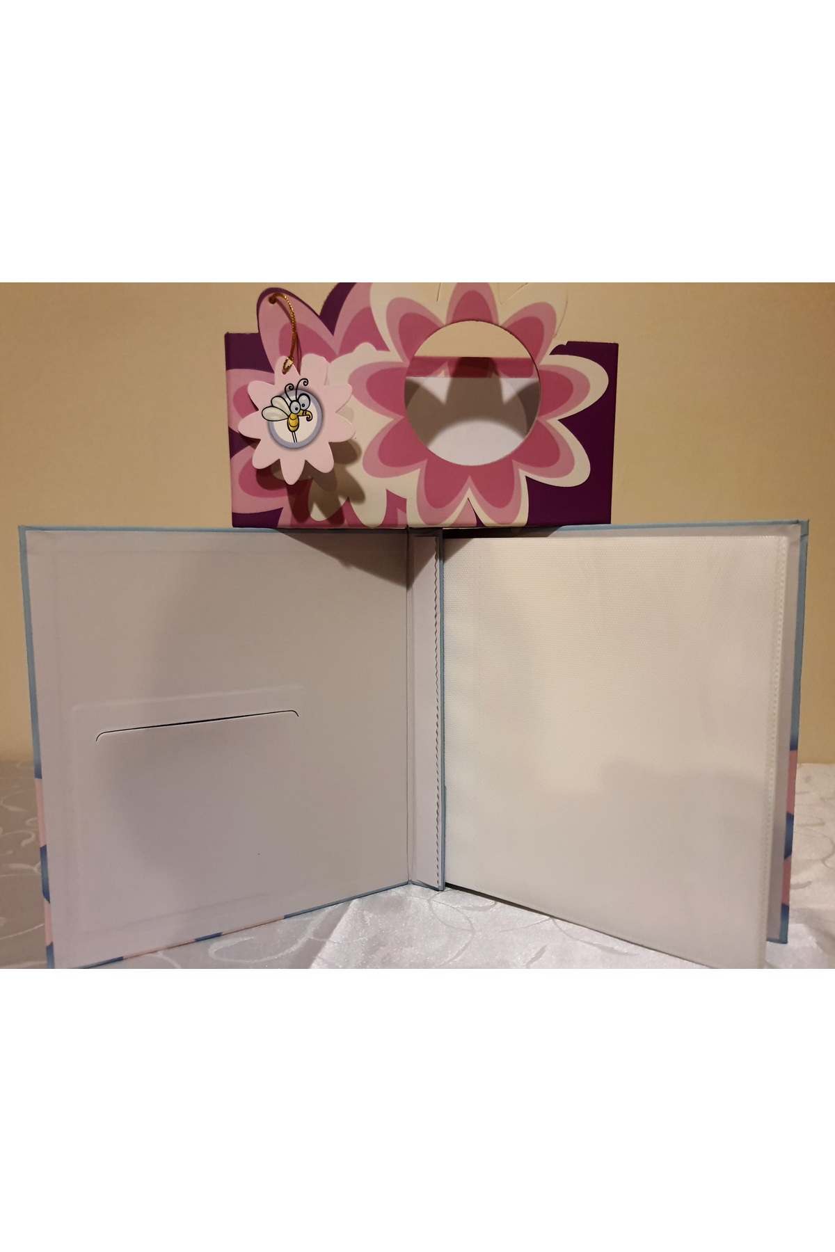 Cmf KUTULU BEBEK FOTOĞRAF RESİM ALBÜMÜ 15X21 cm ve 10x15 cm 80 adet Kapasiteli fotoğrafı 4 (önizleme)