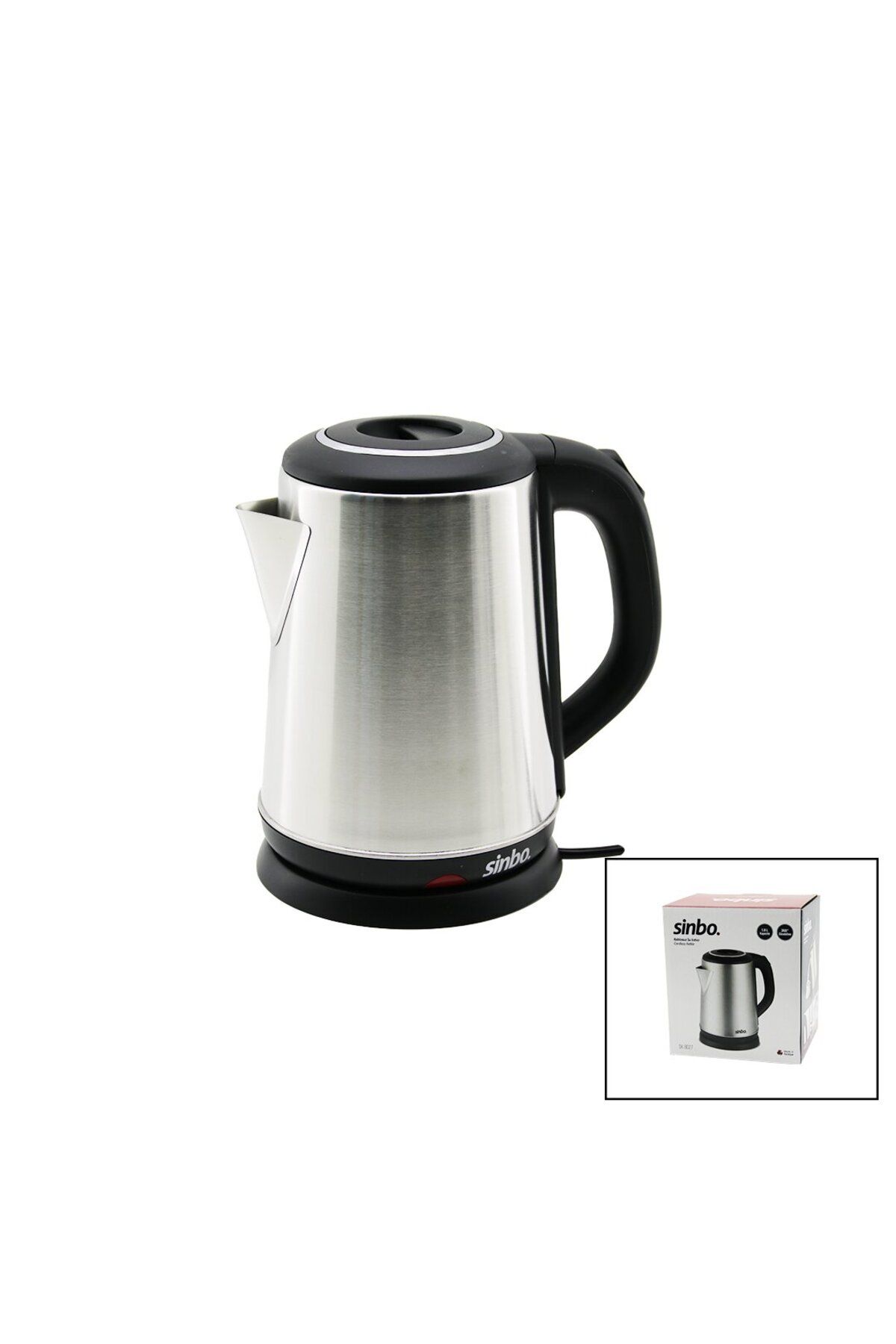 Lunaross ÇELİK KETTLE 1.8LT GİZLİ REZİSTANS - KABLOSUZ SK-8027 (4914)