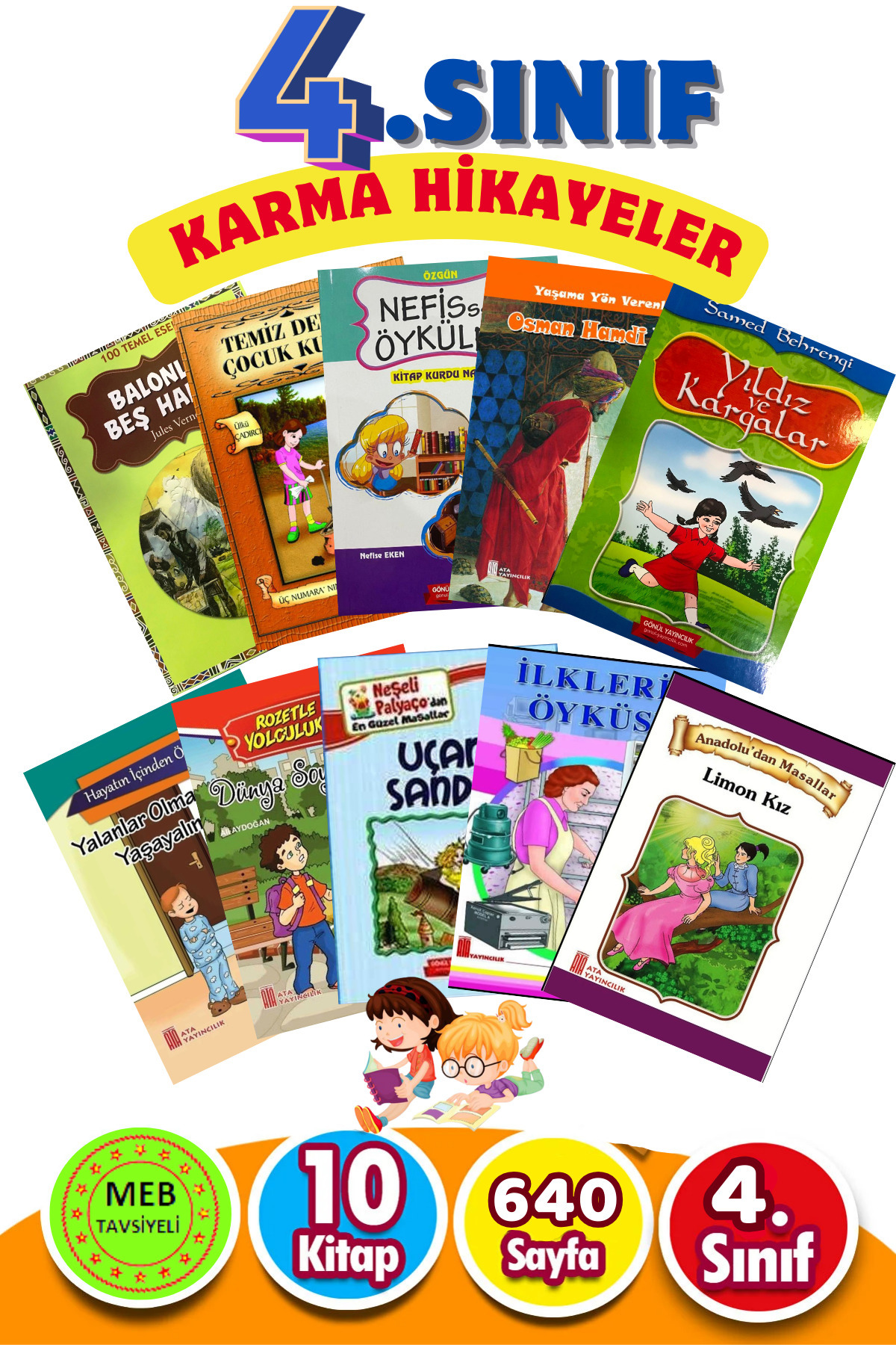 GÖNÜL YAYINCILIK 4.sınıflara Uygun Okumayı Sevdiren Karma 10'lu Hikaye Seti fotoğrafı 2 (önizleme)