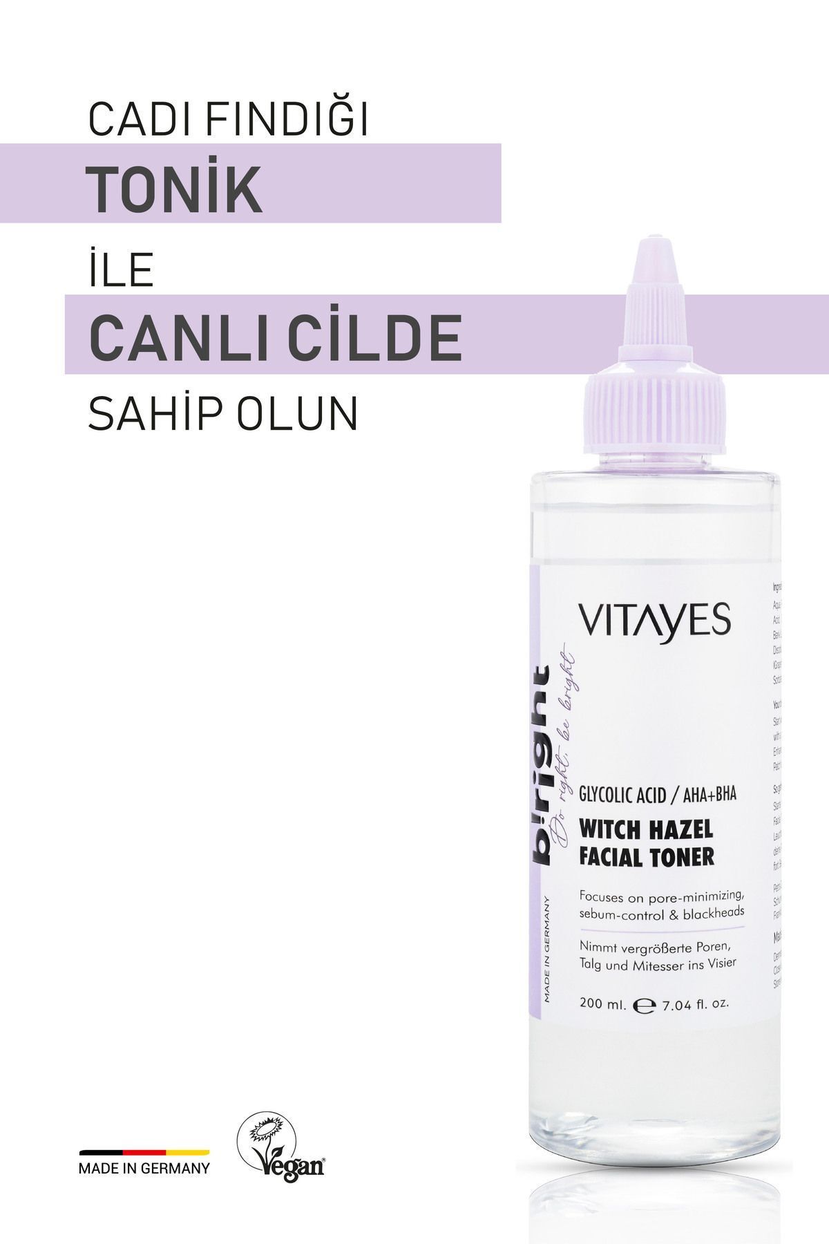 تونر رتینول جایگزین طبیعی BAKUCHIOL SQUALENE SKIN SINUR با مجموعه مراقبت از پوست فندق VITAYES