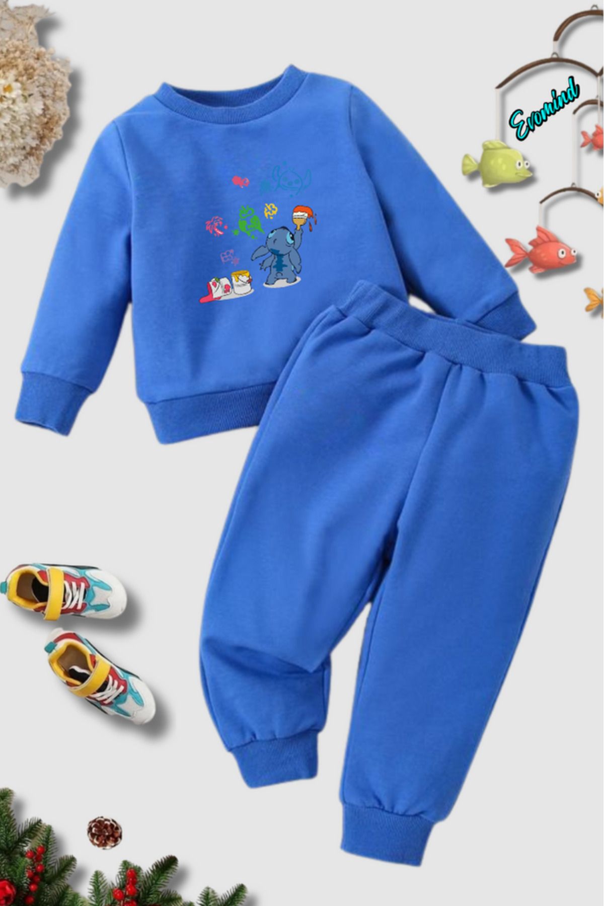 artı4 Set De Trening Pentru Copii Unisex Cu Imprimeu Cu Cusături Unisex - 5-6 ani