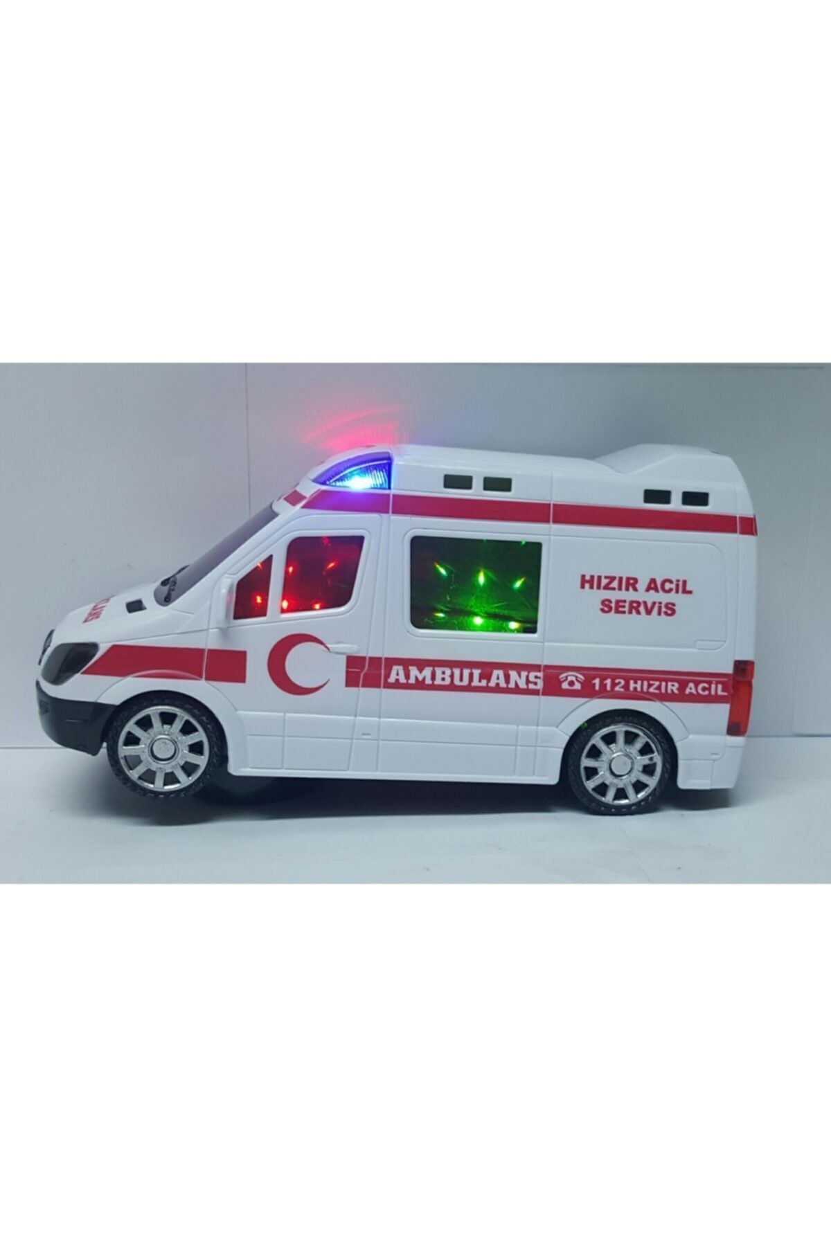 Brother Toys 3d Işıklı Müzikli Kendi Kendine Gezen 112 Yazılı Oyuncak Ambulans 17 Cm. fotoğrafı 3 (önizleme)