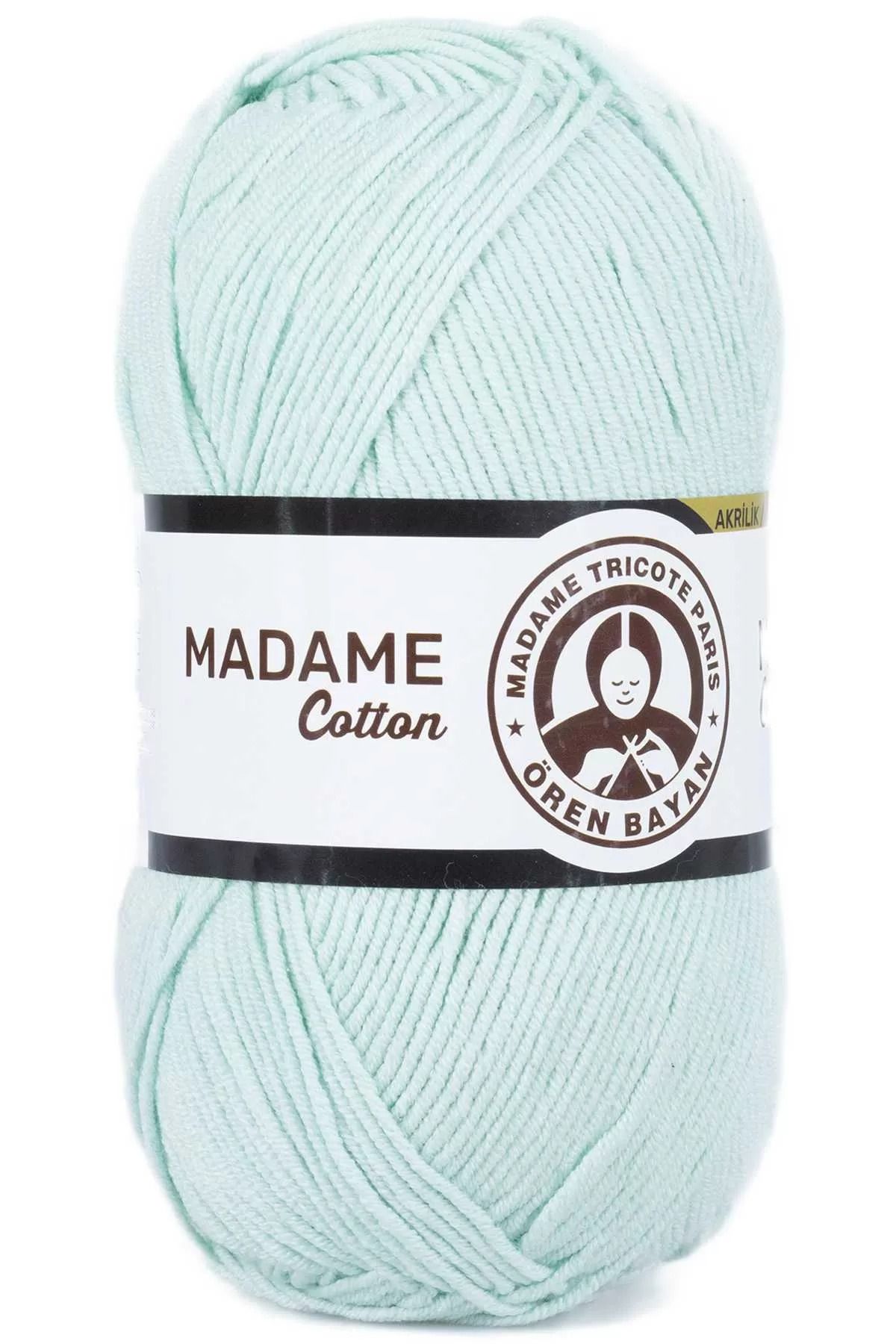 Take and Happy 1 Adet Madame Cotton El Örgü İPi Yünü 100 Gr 017 Mint Yeşili