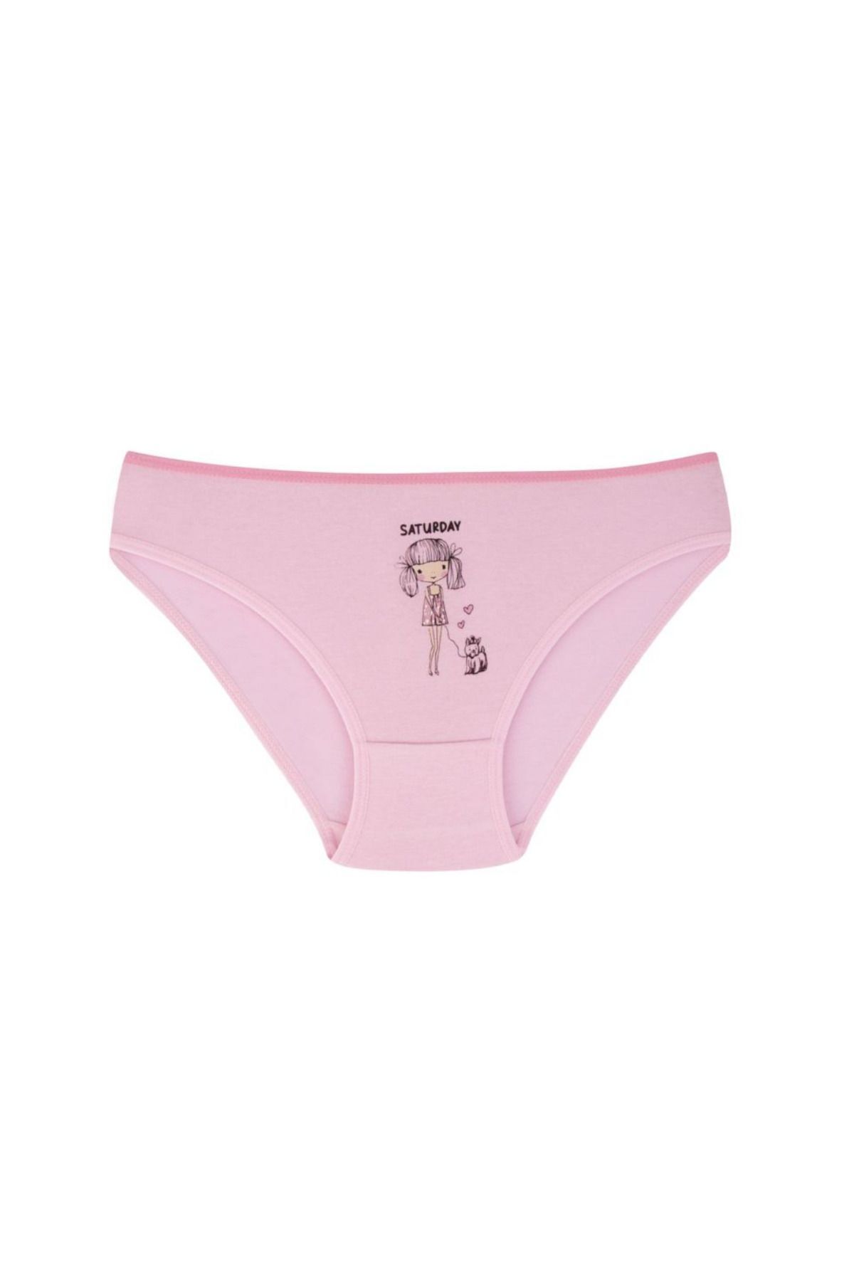 EQRU-Chiloți bikini 7 bucăți pentru fete - Zile săptămânii scrise, figurate, culori mixte 5
