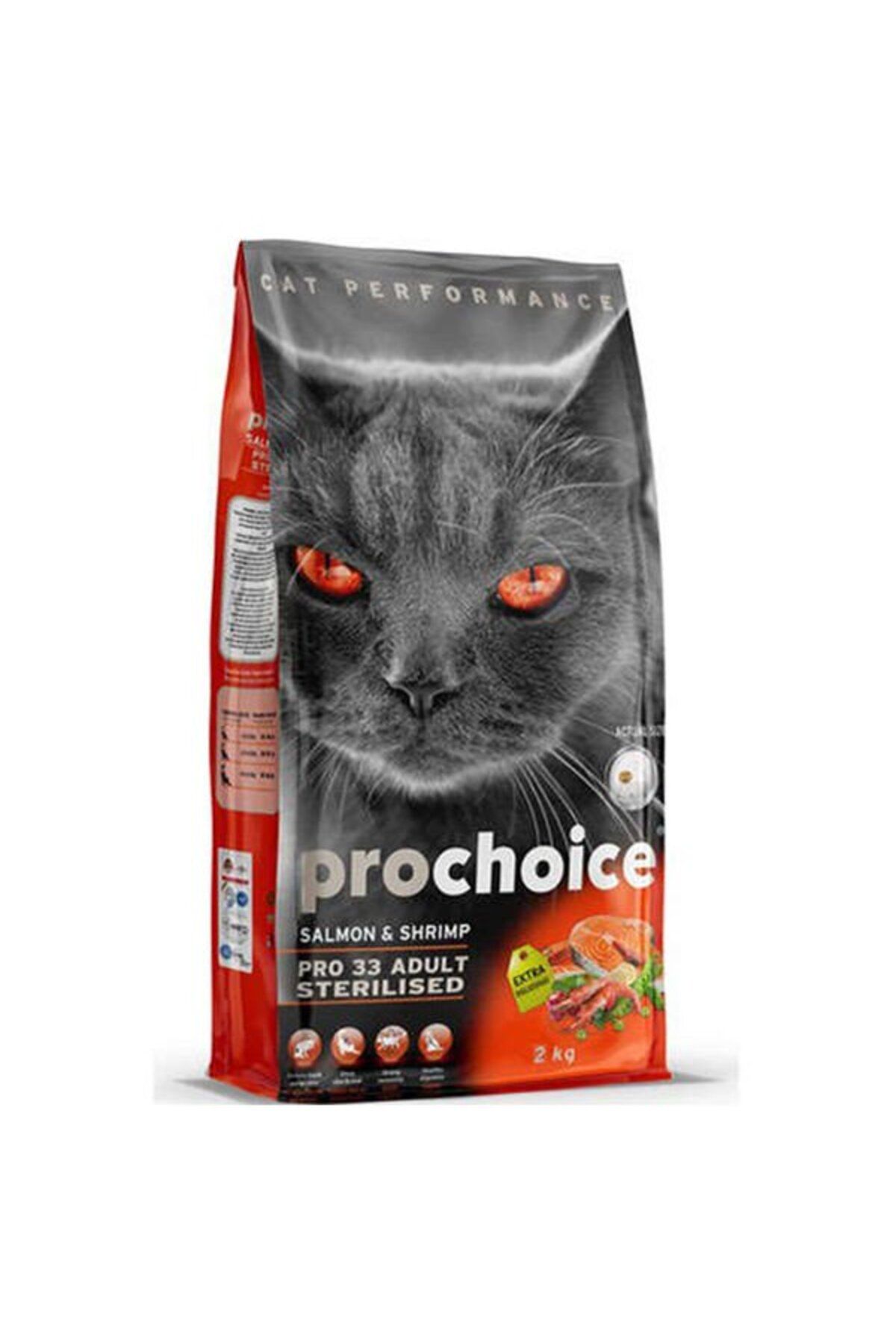 ProChoice Pro Choice Pro 33 Sterilised Somonlu Karidesli Kedi Maması 2 Kg