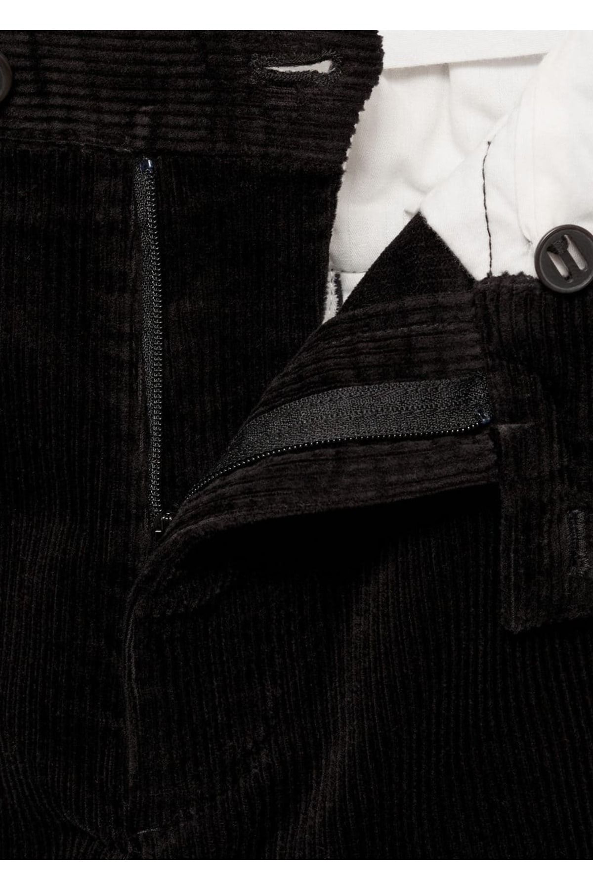 MANGO Man-Straight Cut Pleated Corduroy Trousers 7
