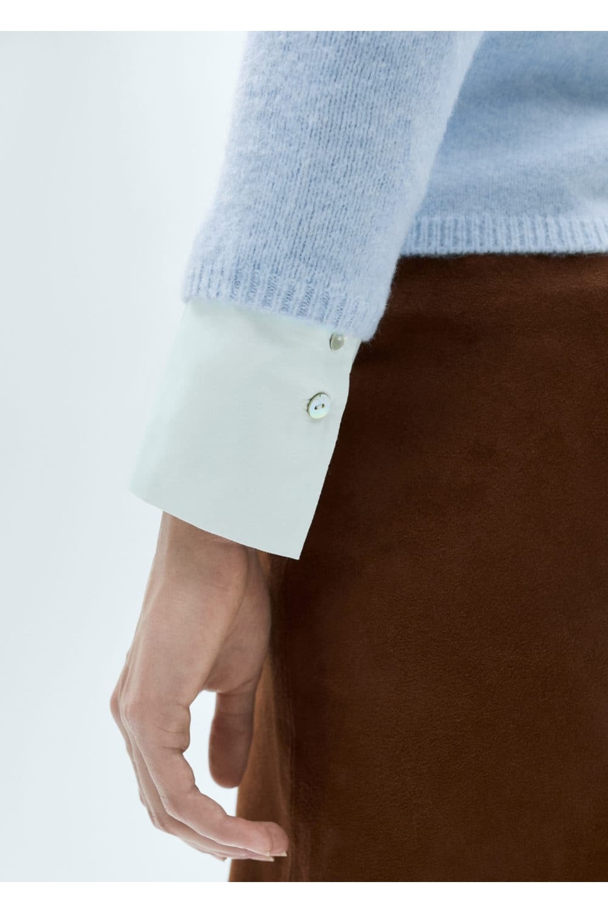 MANGO Woman-Boat Neck Thin Knitwear Sweater 7