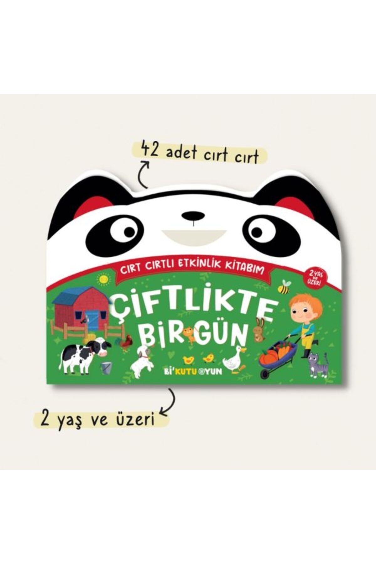 Bi Kutu Oyun Cırt Cırtlı Etkinlik Kitabım - Çiftlikte Bir Gün (2+ Yaş)