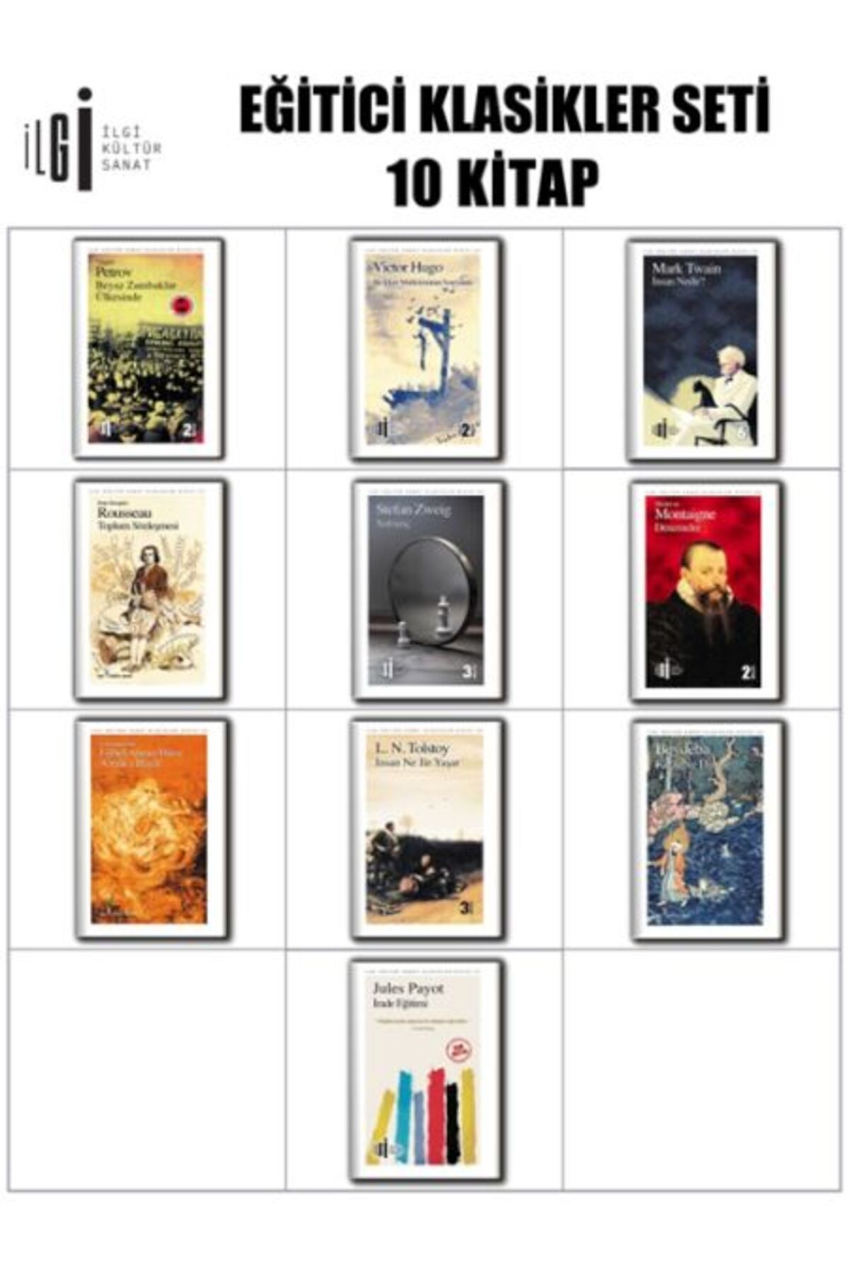 Destek Yayınları Eğitici Klasikler Seti 10 Kitap
