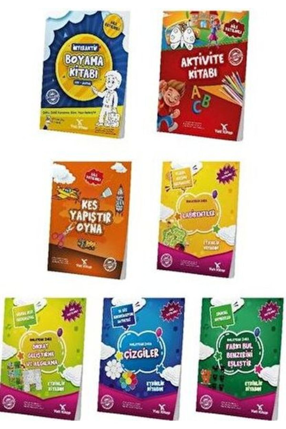 yeti kitap Okul Öncesi Seti - 7 Kitap Takım