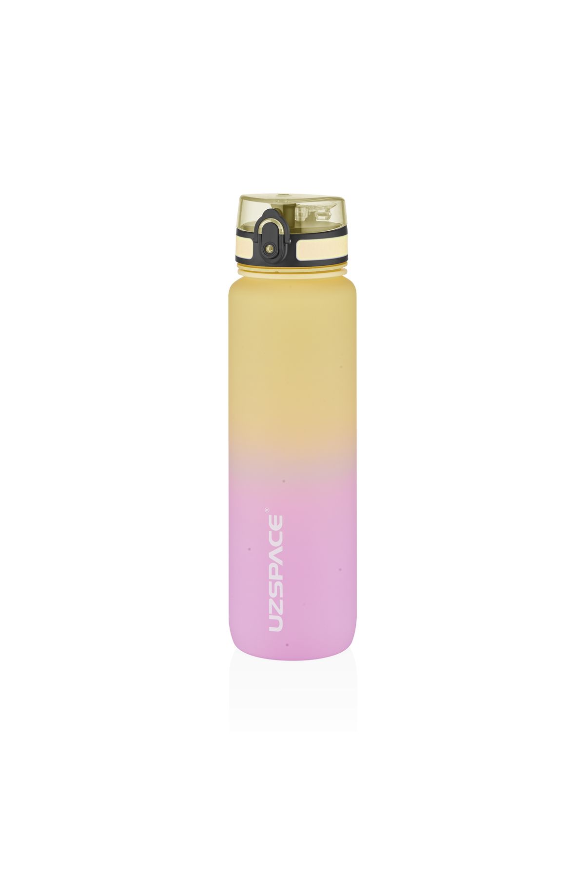 Büyük Boy 1000ml Motivasyon Matarası Çift Renk Softtouch Tritan Su Matarası