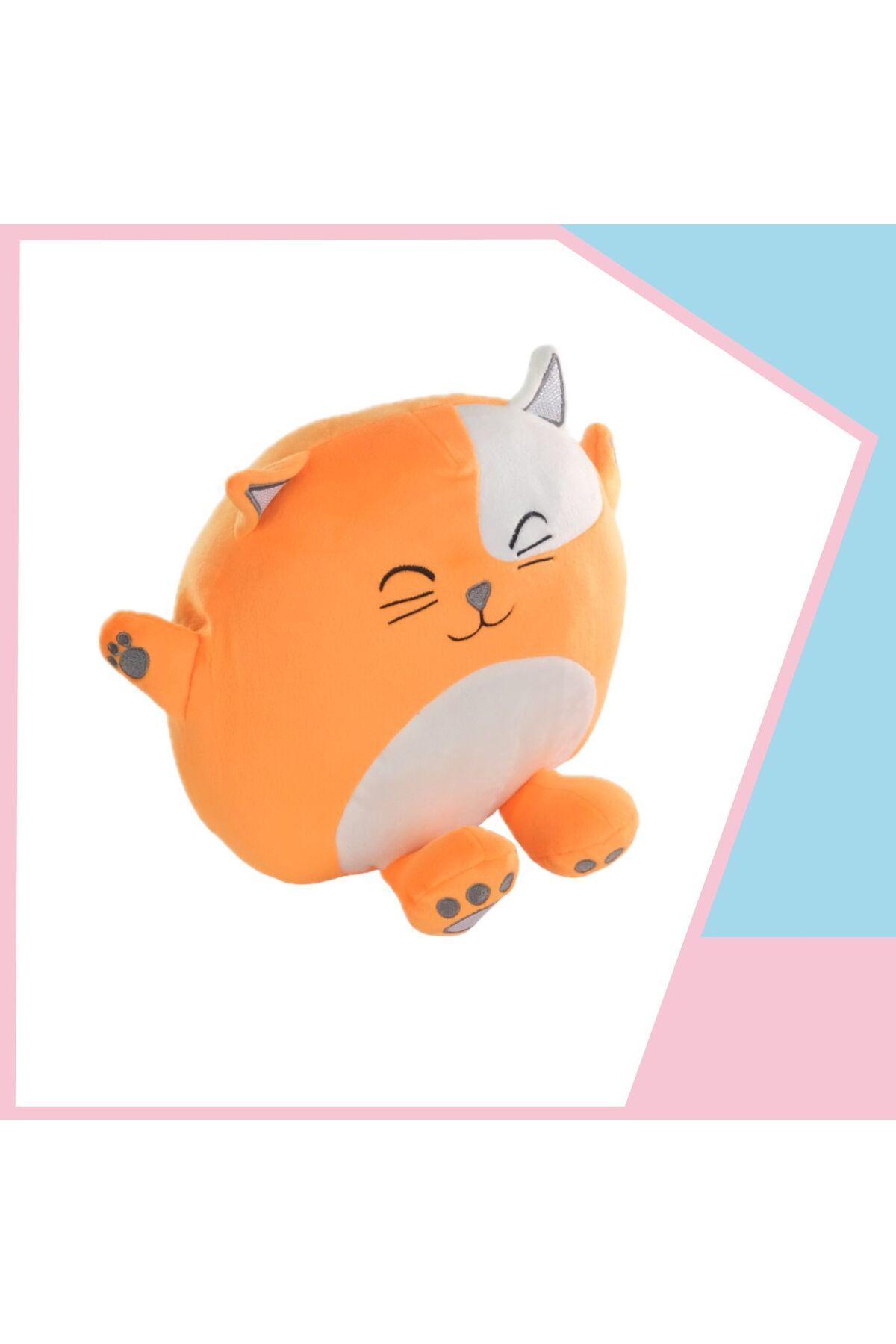 Dada Toys KEDİ YASTIK PELUŞ UYKU ARKADAŞI 35 CM TURUNCU YNSMR