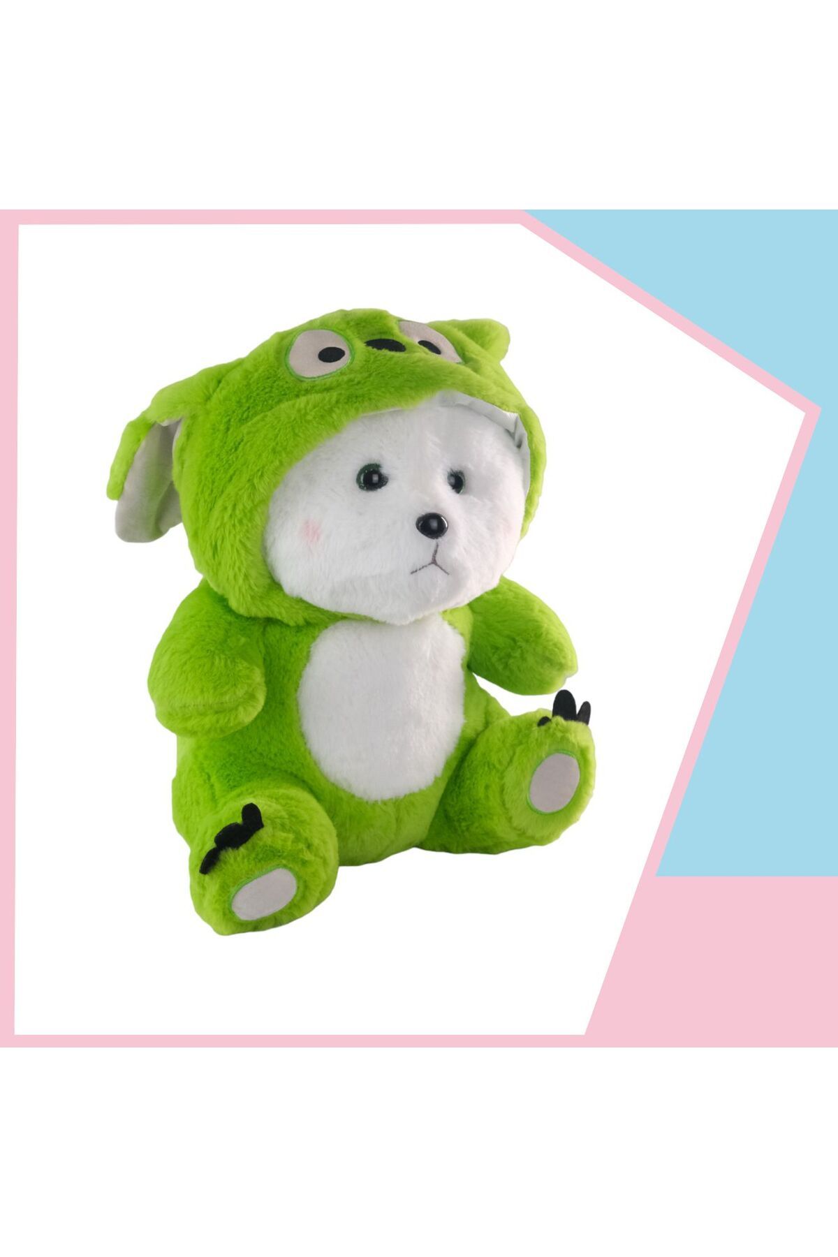 Dada Toys AYI UZUN KULAKLI KAPŞONLU UYKU ARKADAŞI 40 CM YEŞİL YNSMR