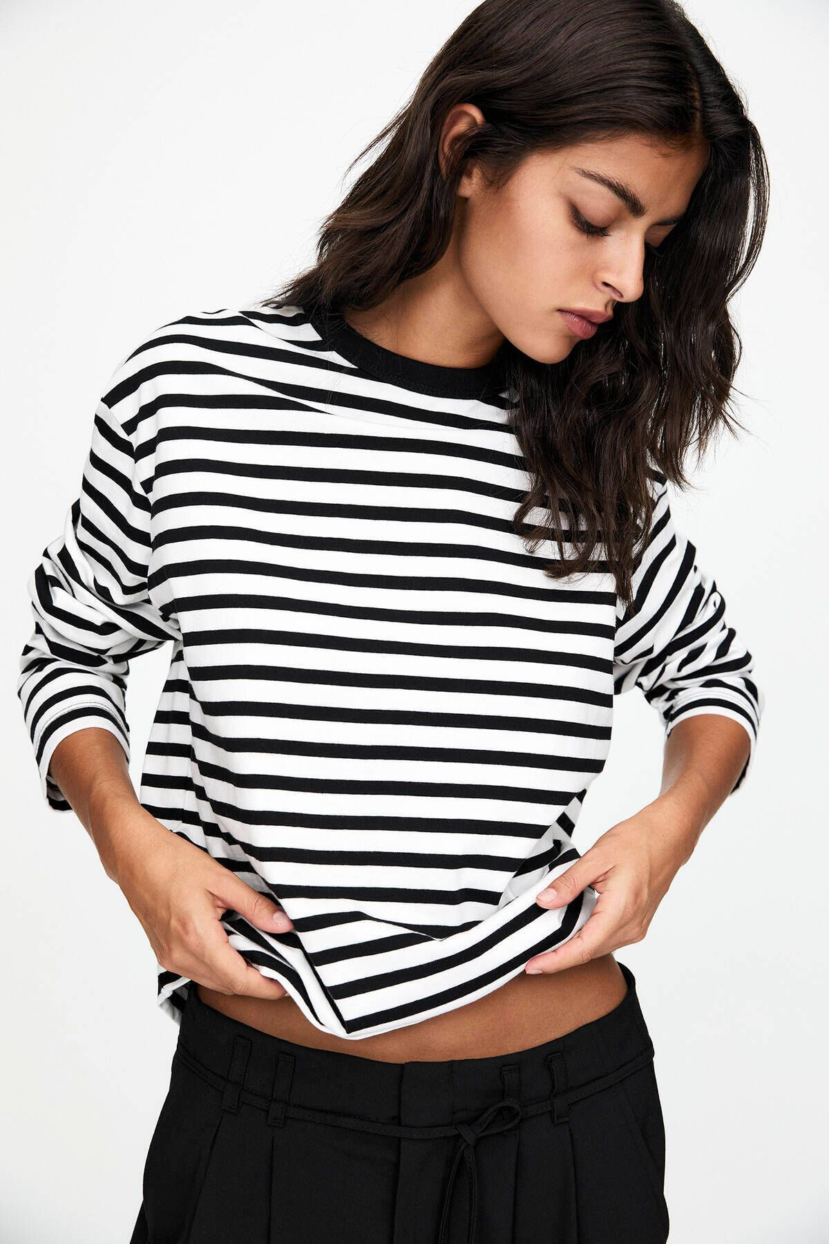 Pull & Bear-Oversize uzun kollu t-shirt 5