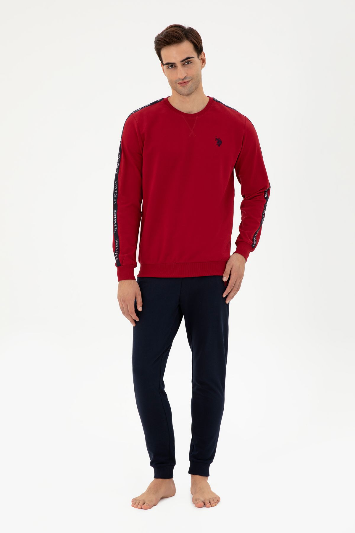U.S. Polo Assn. Erkek Bordo Pijama Takımı 50301712-VR014