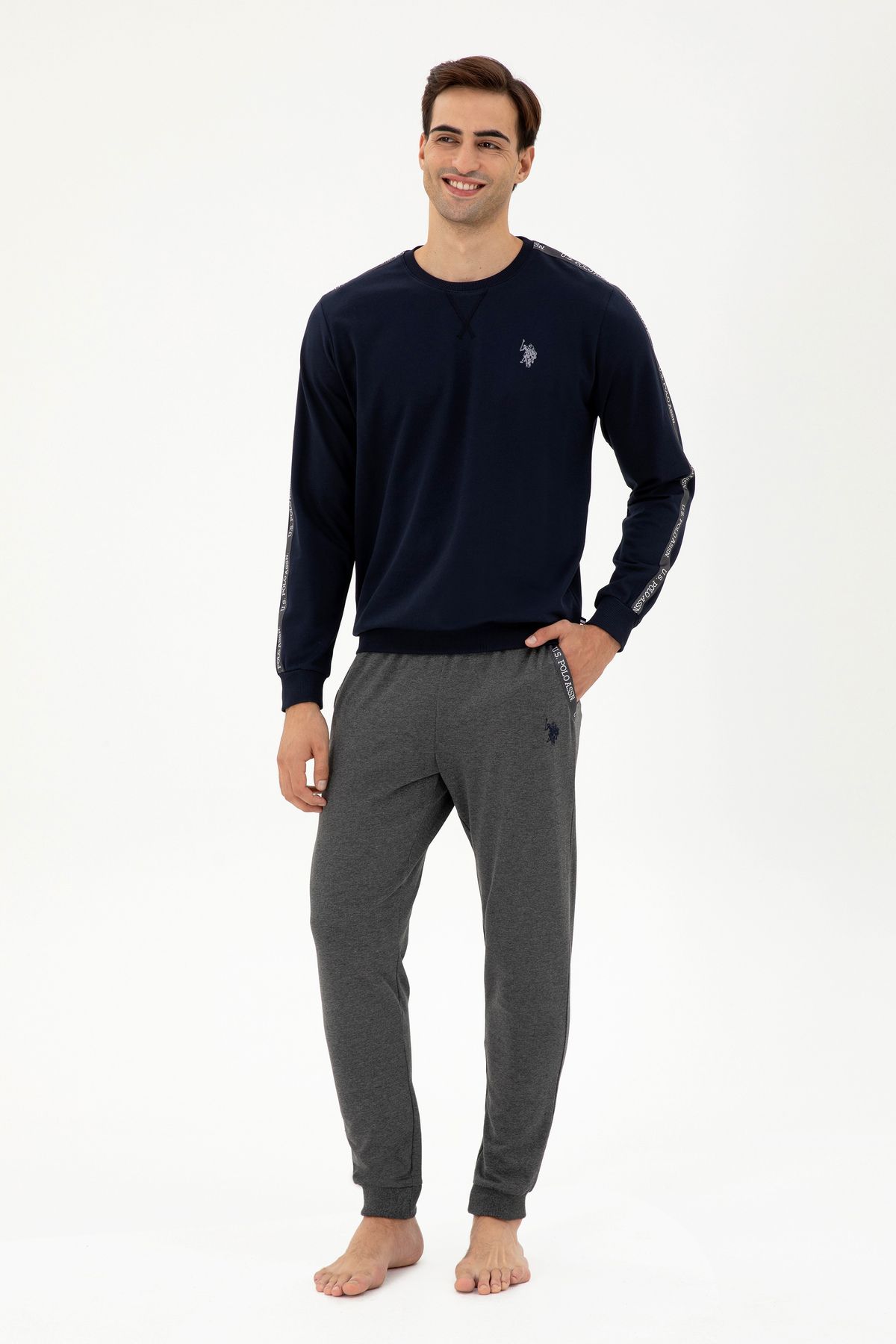 U.S. Polo Assn. Erkek Lacivert Pijama Takımı 50301712-VR033