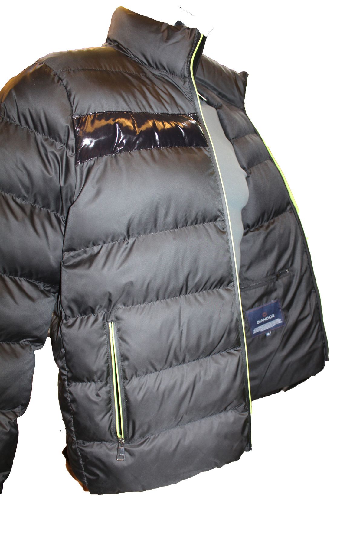 Diandor-Black Men's Shime Coat 4