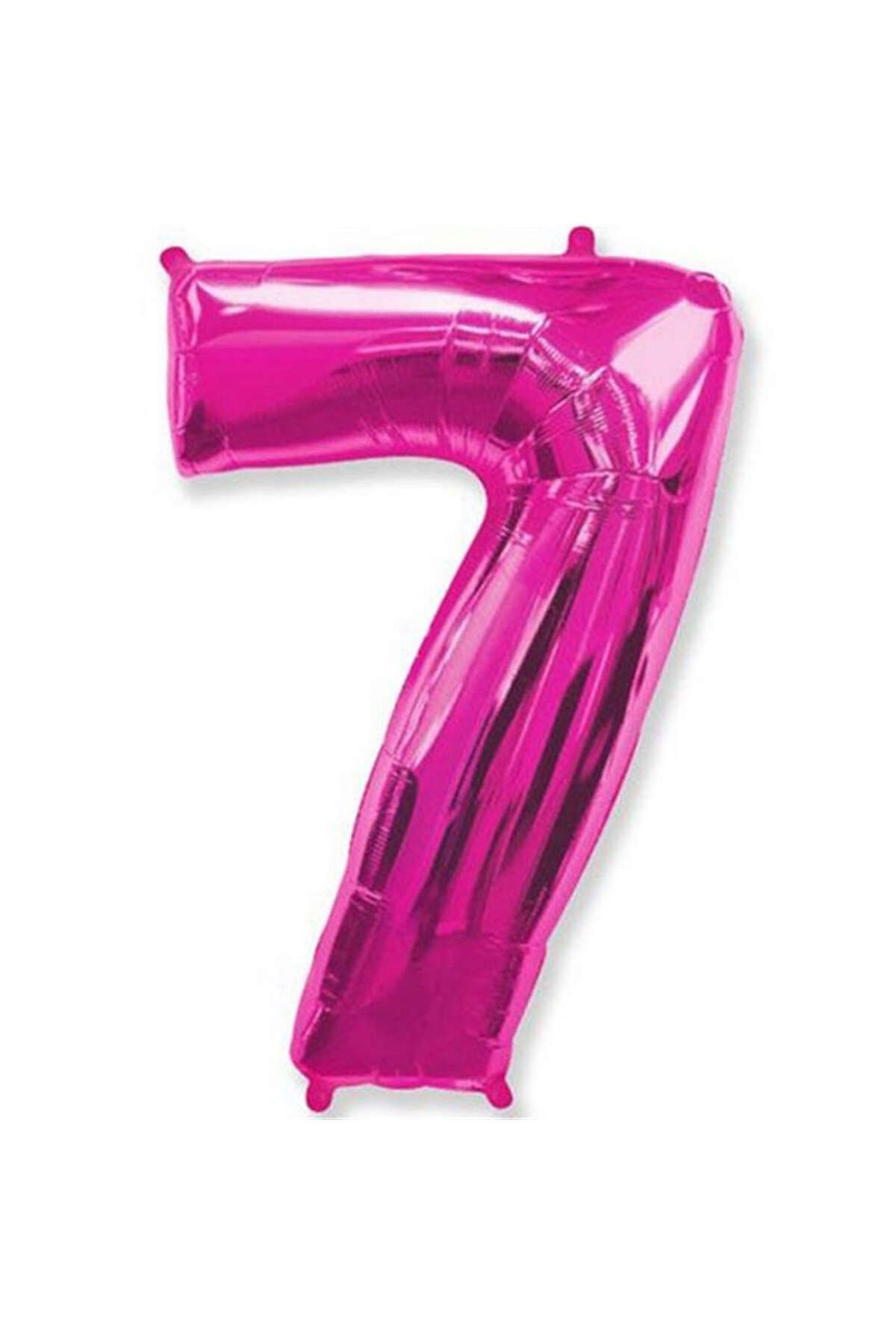 ZERO LAND - 16 inç 7 Rakamı Folyo Balon Pembe 40 cm YKTSN
