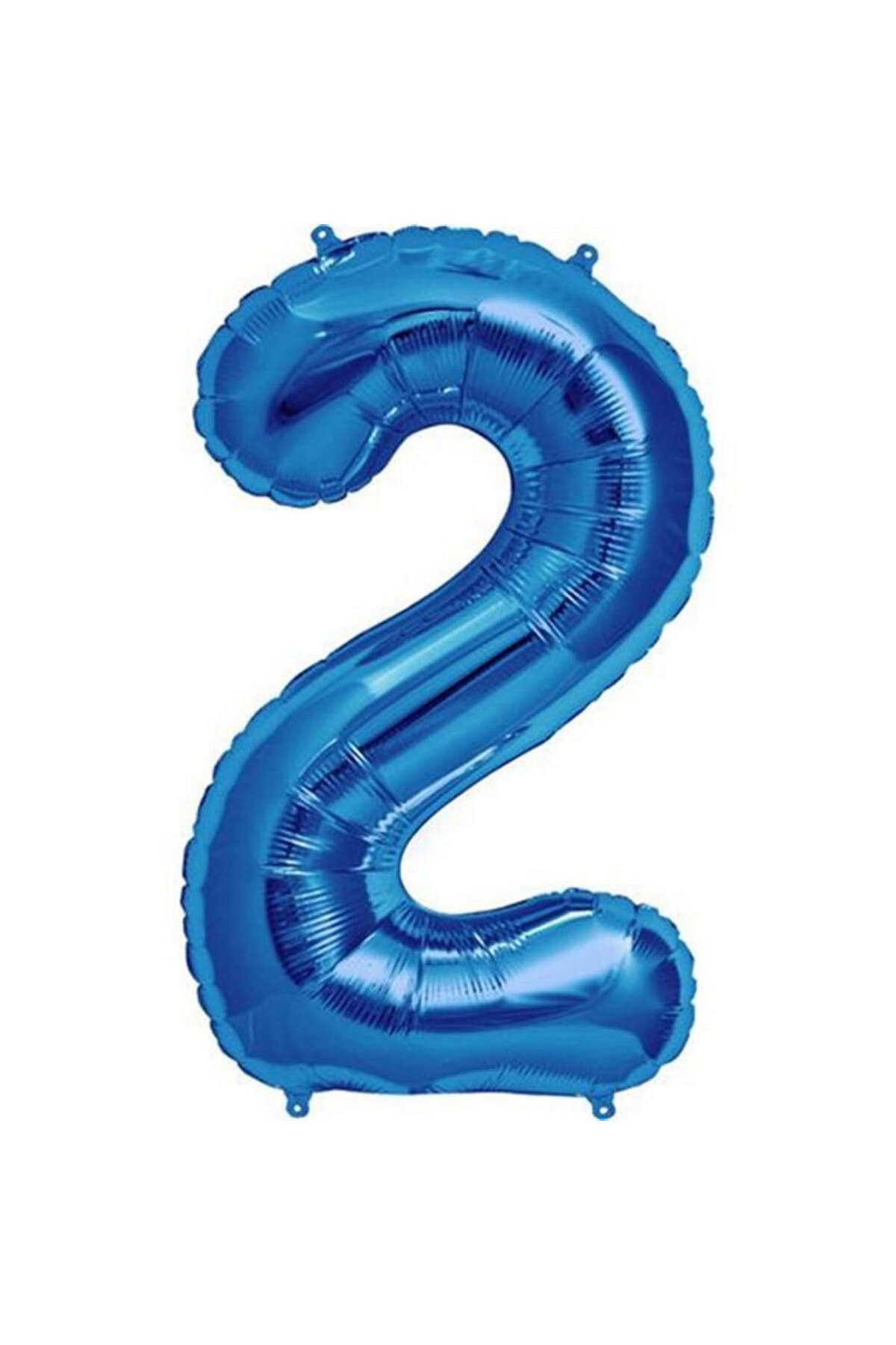 ZERO LAND - 16 inç 2 Rakamı Folyo Balon Mavi 40 cm YKTSN