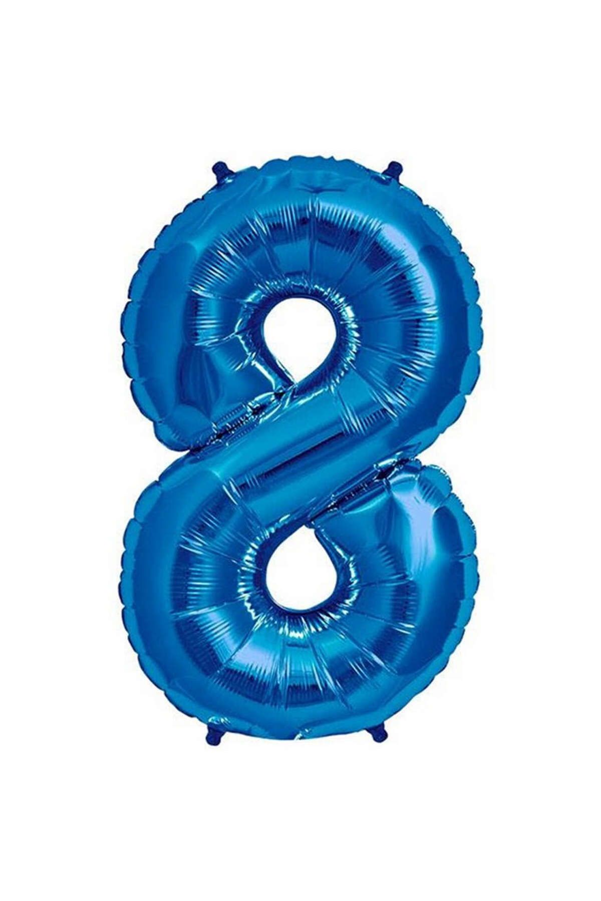 ZERO LAND - 16 inç 8 Rakamı Folyo Balon Mavi 40 cm YKTSN