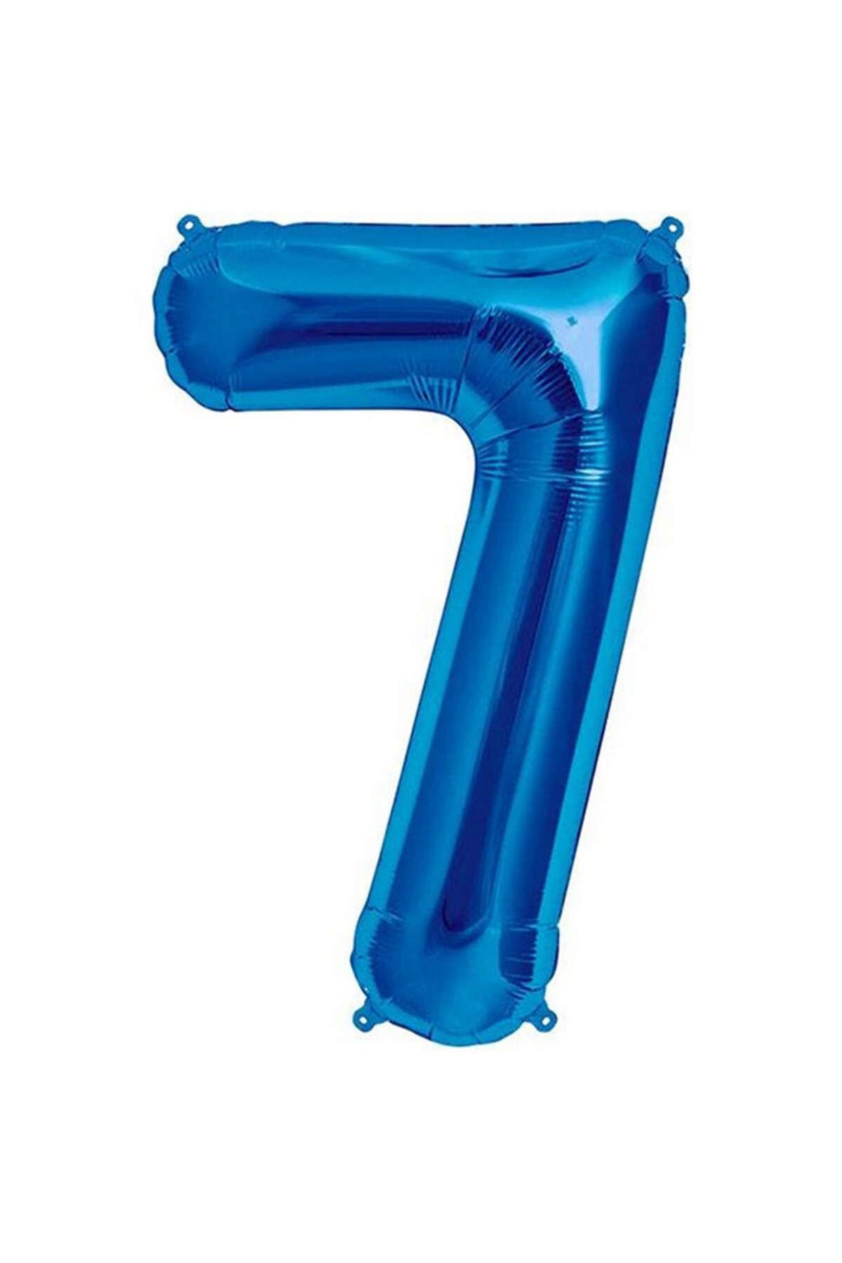 ZERO LAND - 16 inç 7 Rakamı Folyo Balon Mavi 40 cm YKTSN