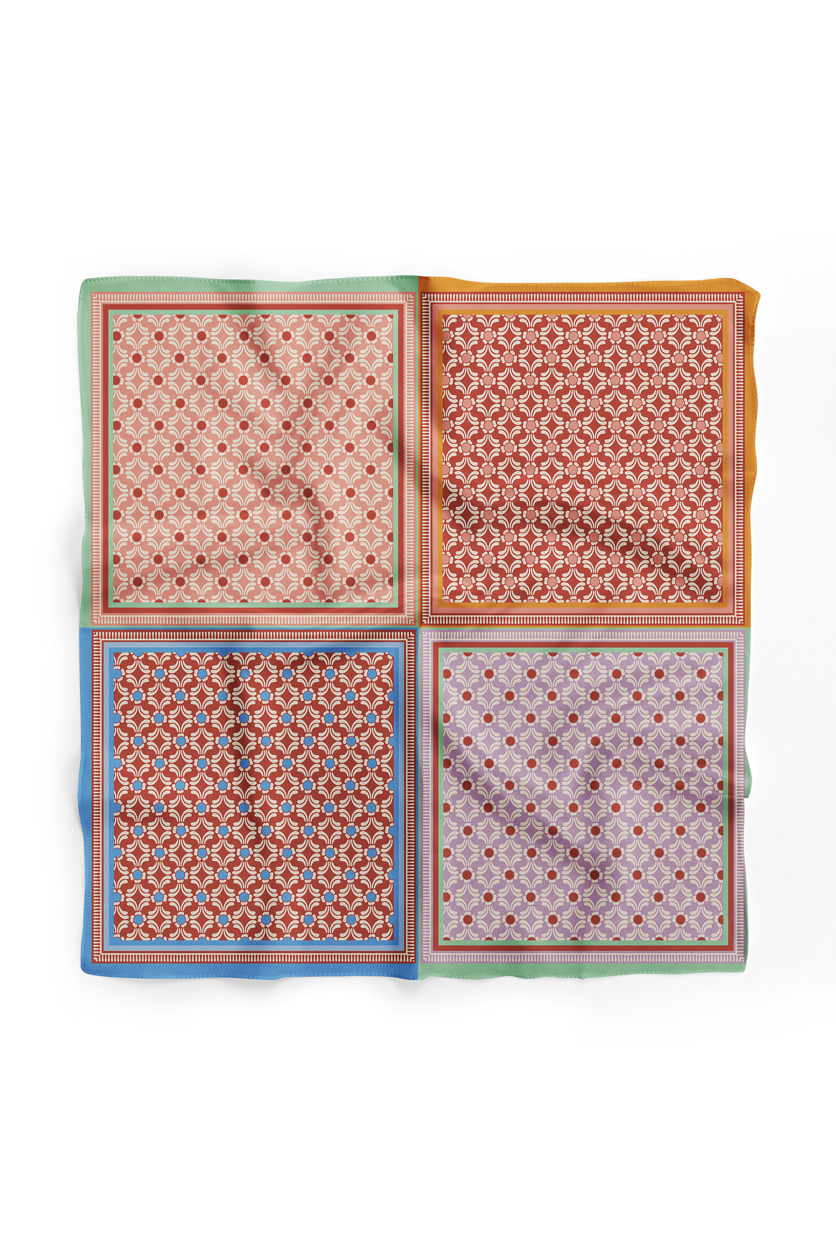 Miniature Patterned Bandana / Scarf Dg4526_01 70x70