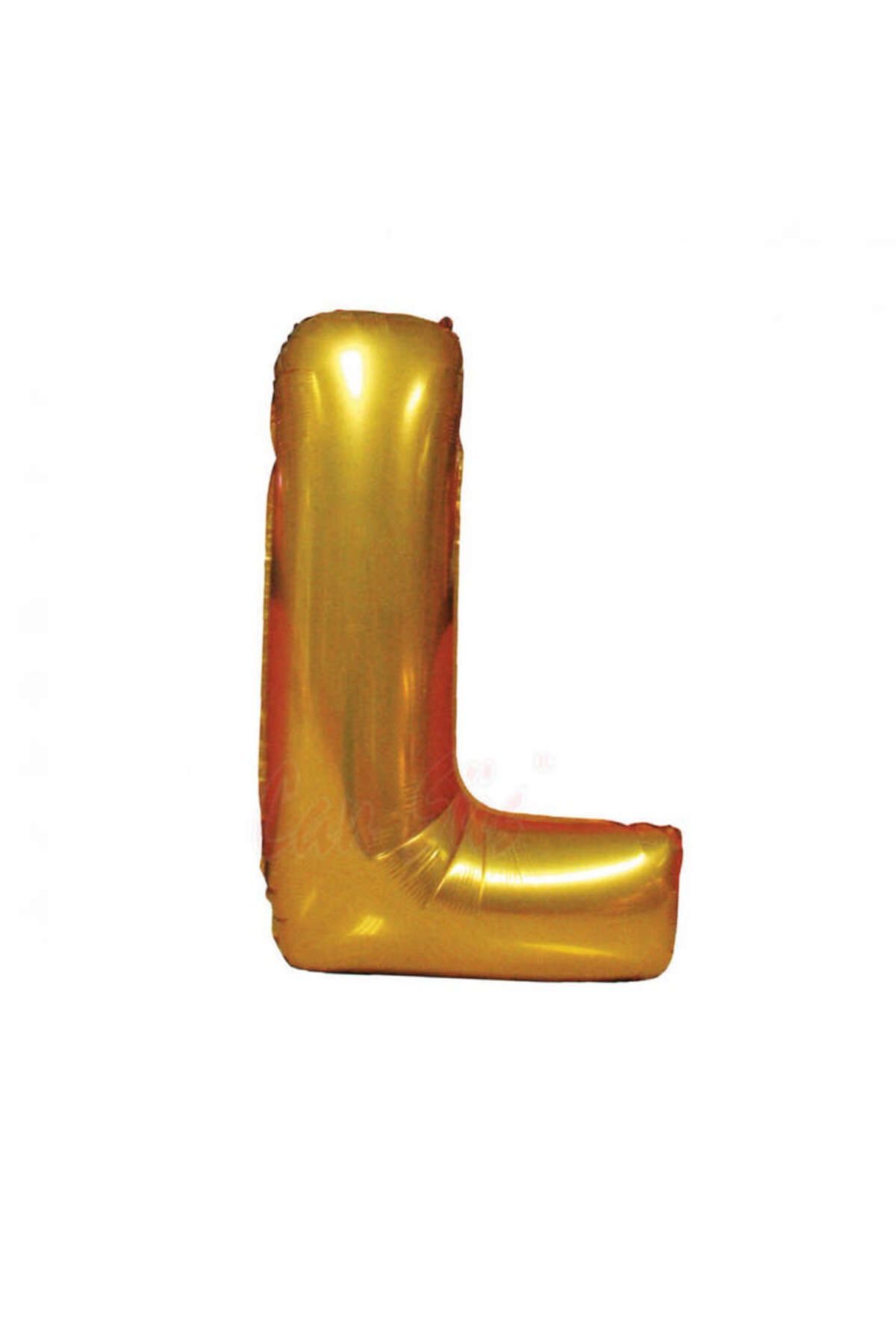 ZERO LAND - 40 inç L Harfi Folyo Balon Gold 100 cm YKTSN
