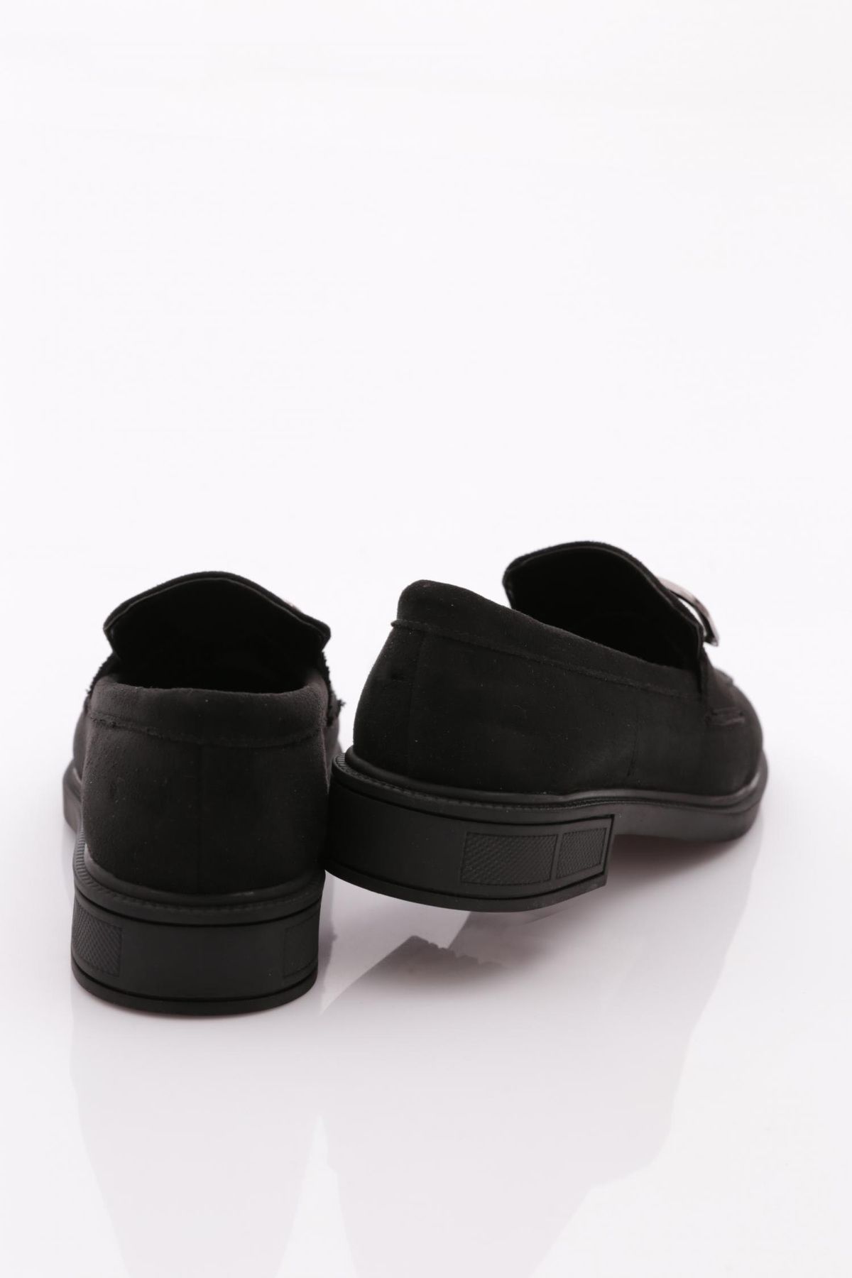 DGN-Women's Black Suede Loafer - 30152674 3