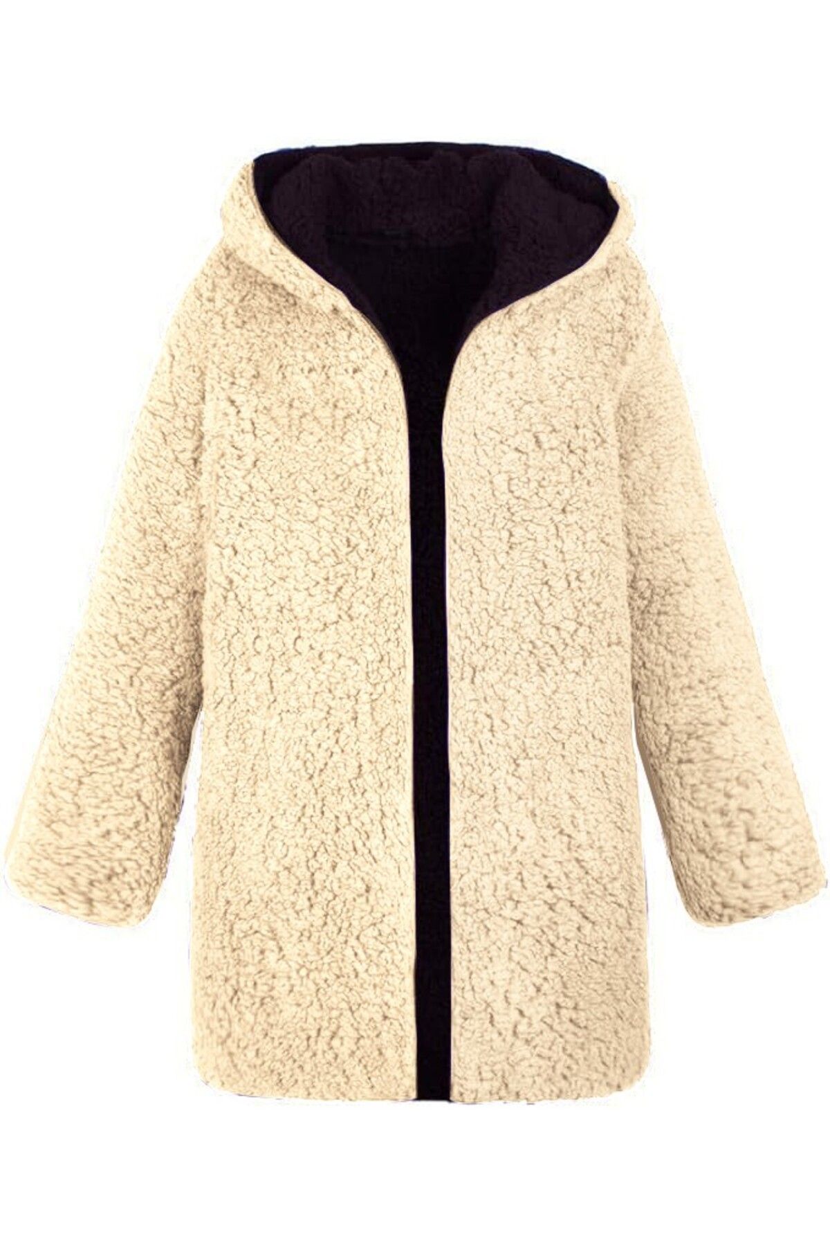 Toridas-Plüsch Doppelseitige Winter Damen Pelzjacke 2